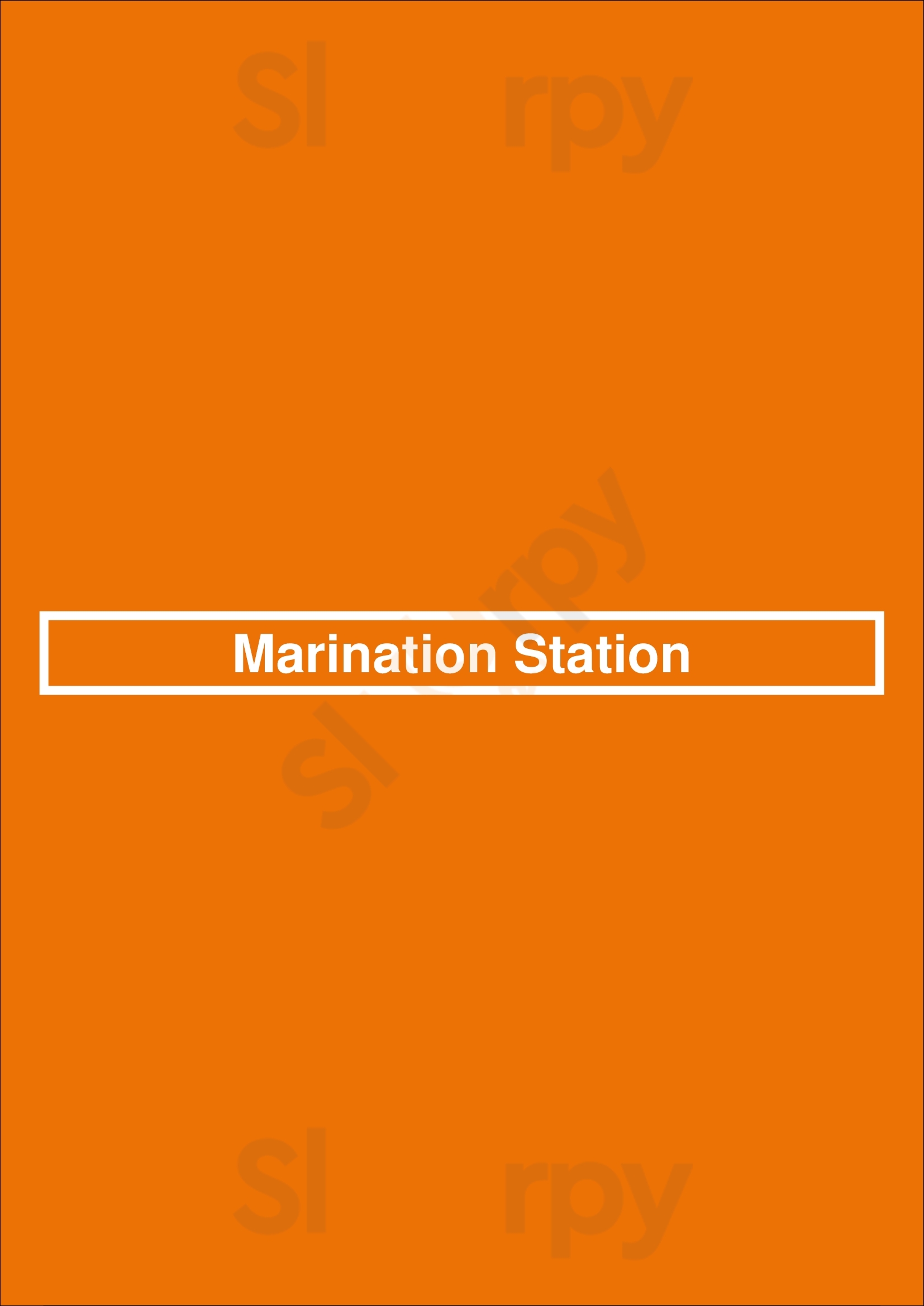 Marination Station Seattle Menu - 1