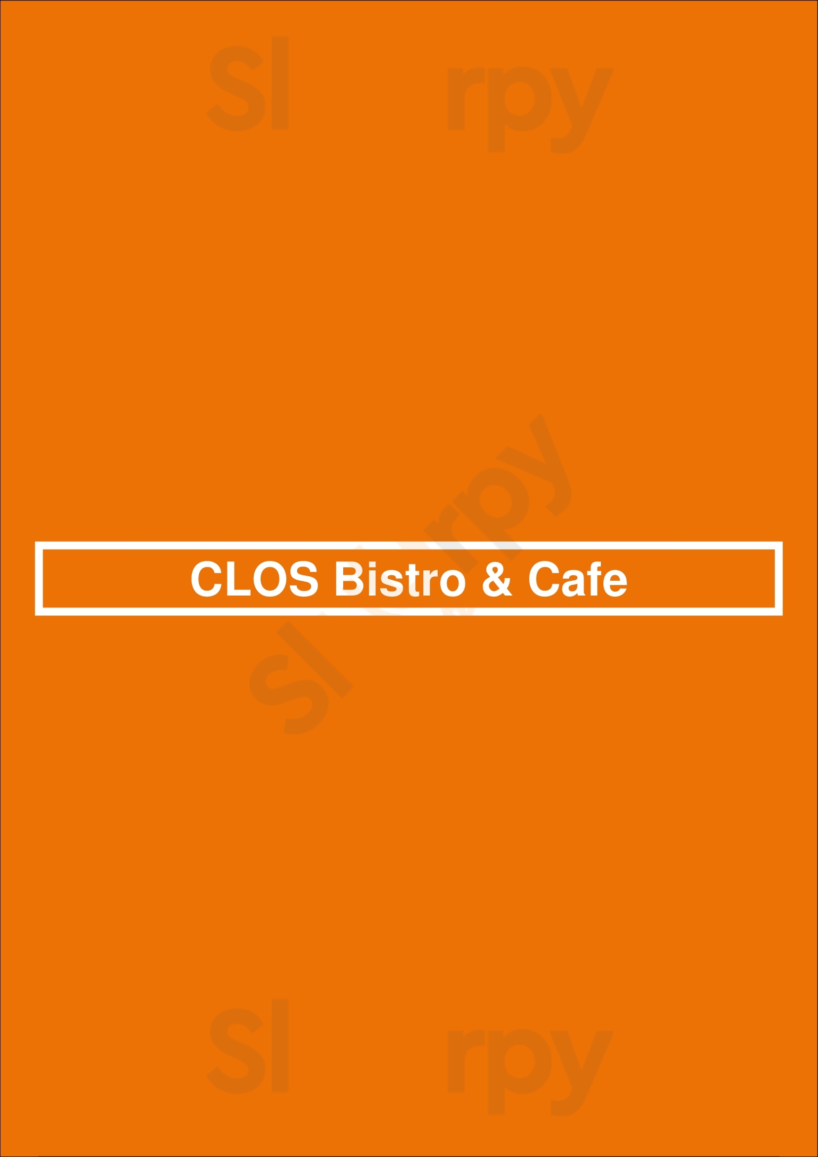 Clos Bistro & Cafe Miami Menu - 1