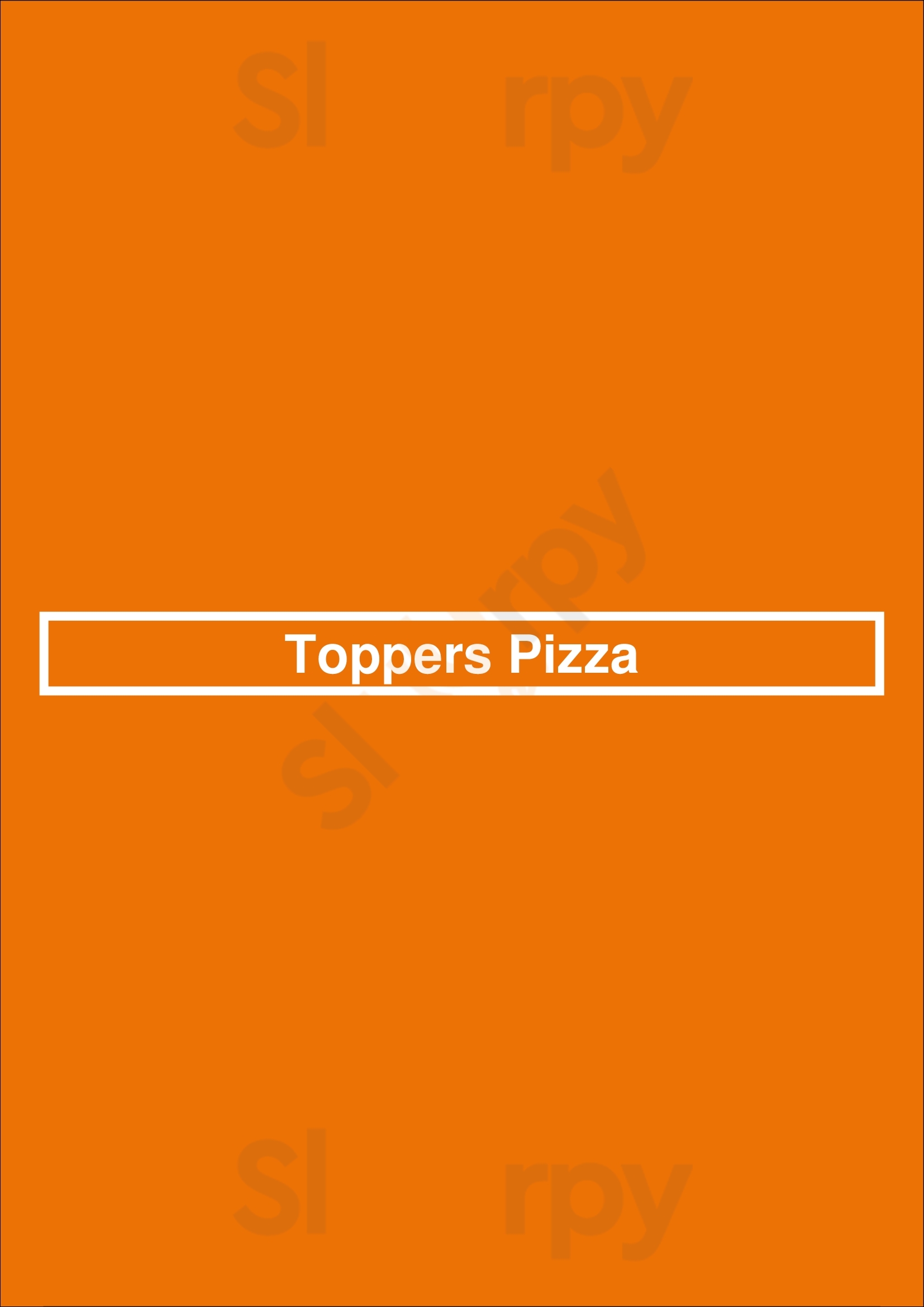 Toppers Pizza Milwaukee Menu - 1