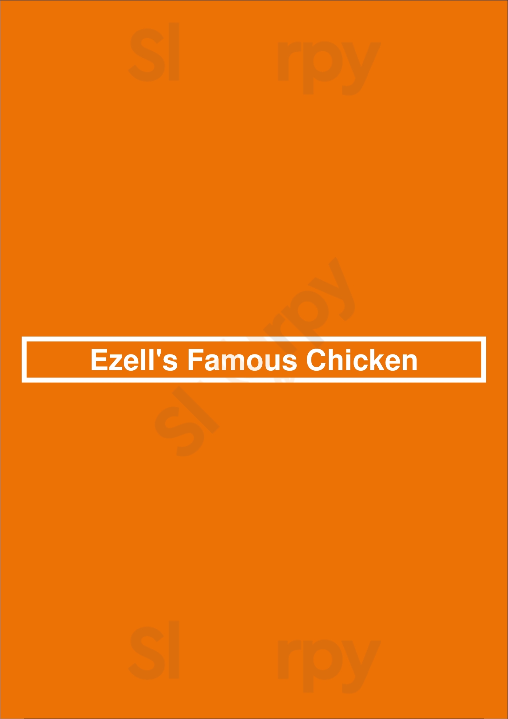 Ezell's Famous Chicken Seattle Menu - 1