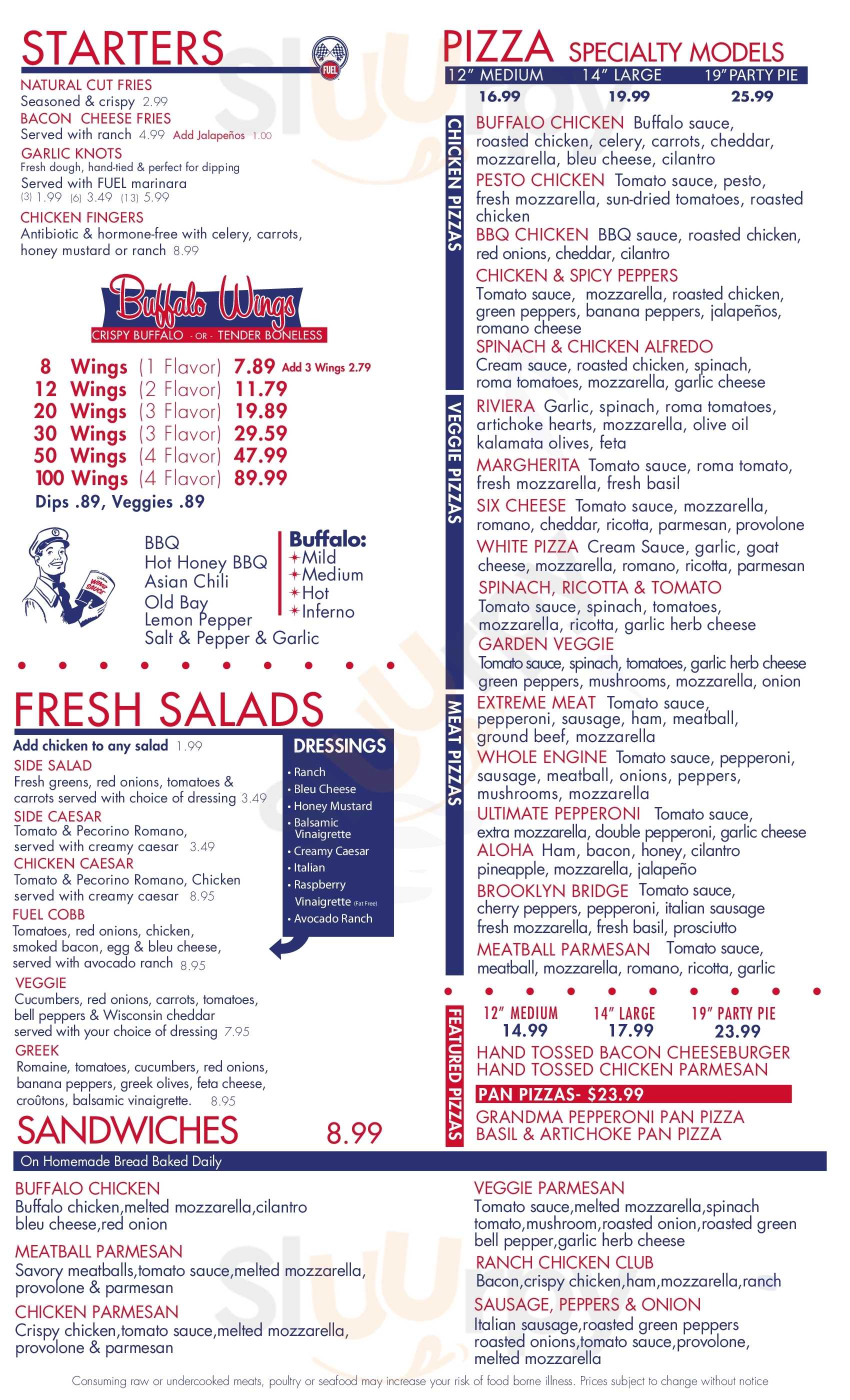 Fuel Pizza Washington DC Menu - 1