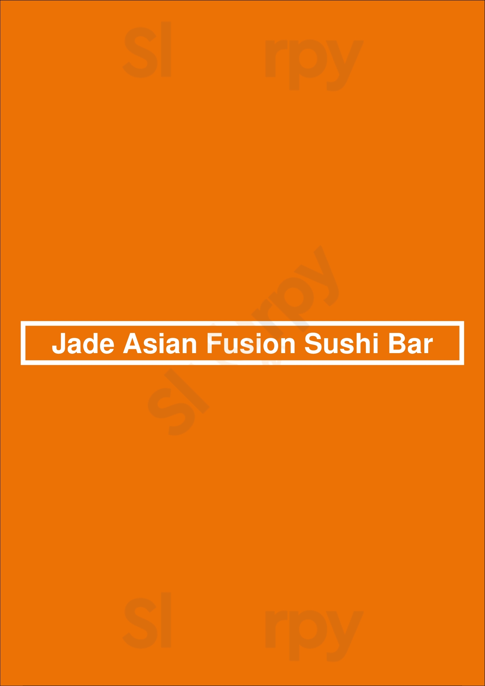 Jade Asian Fusion Sushi Bar Charlotte Menu - 1