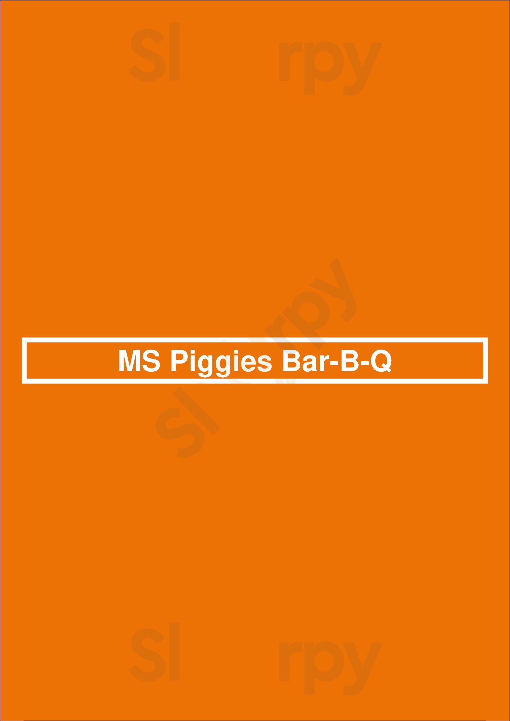 Ms. Piggies Smokehouse Saint Louis Menu - 1