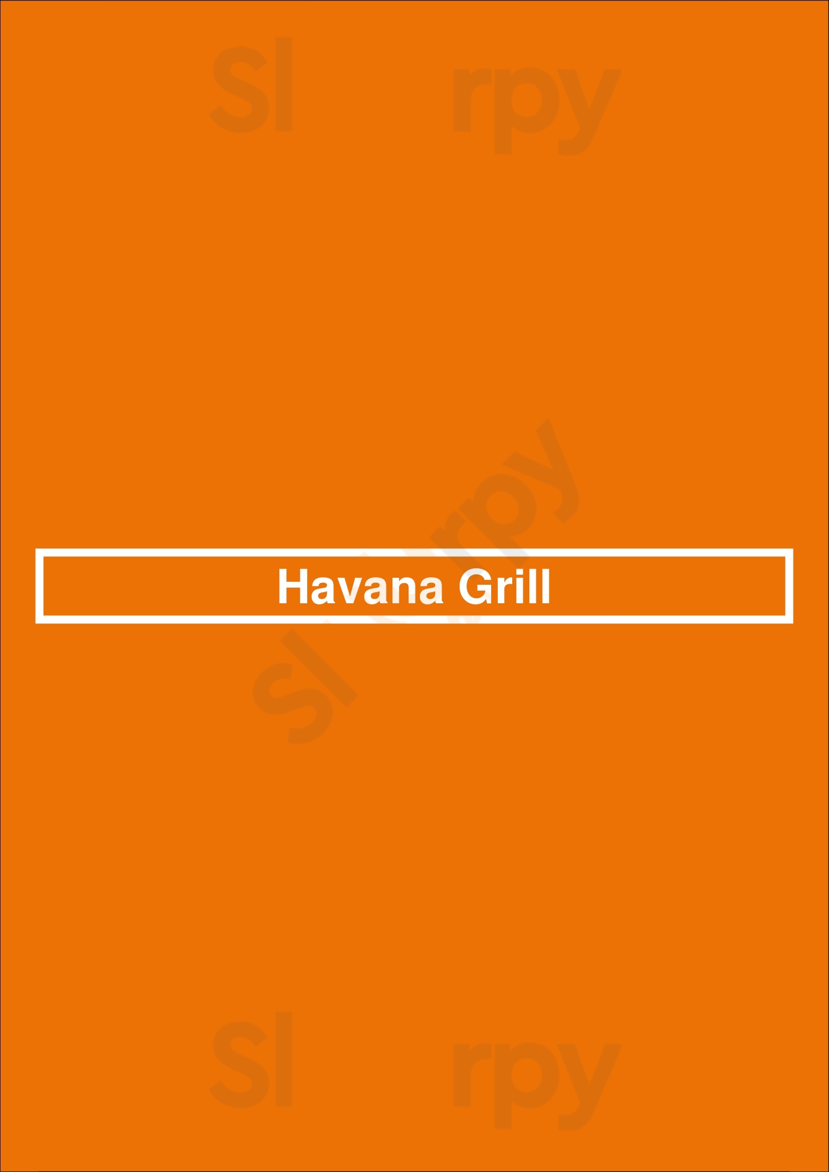 Havana Grill San Diego Menu - 1