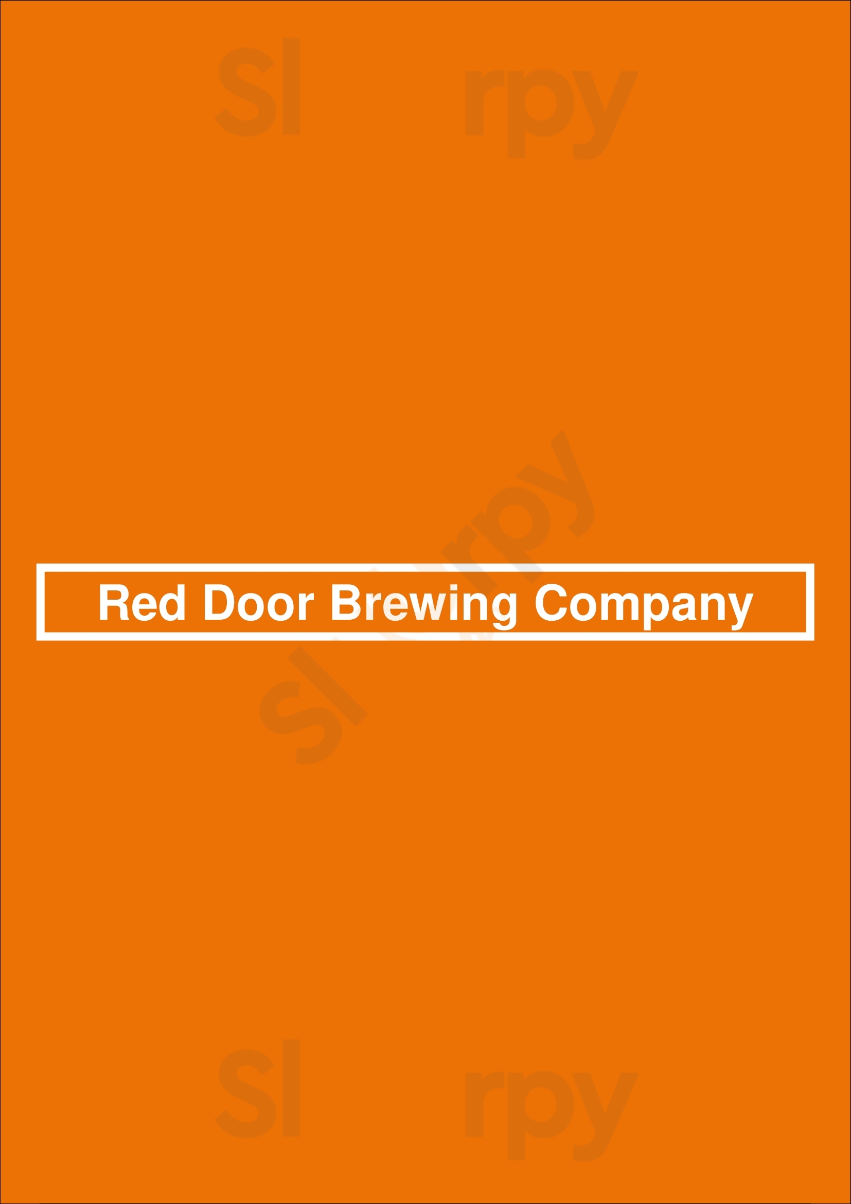 Red Door Brewing Company Albuquerque Menu - 1