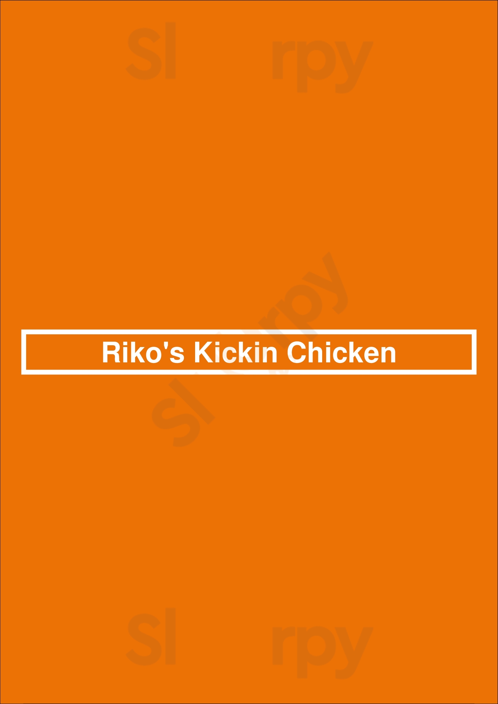 Riko's Kickin Chicken Memphis Menu - 1