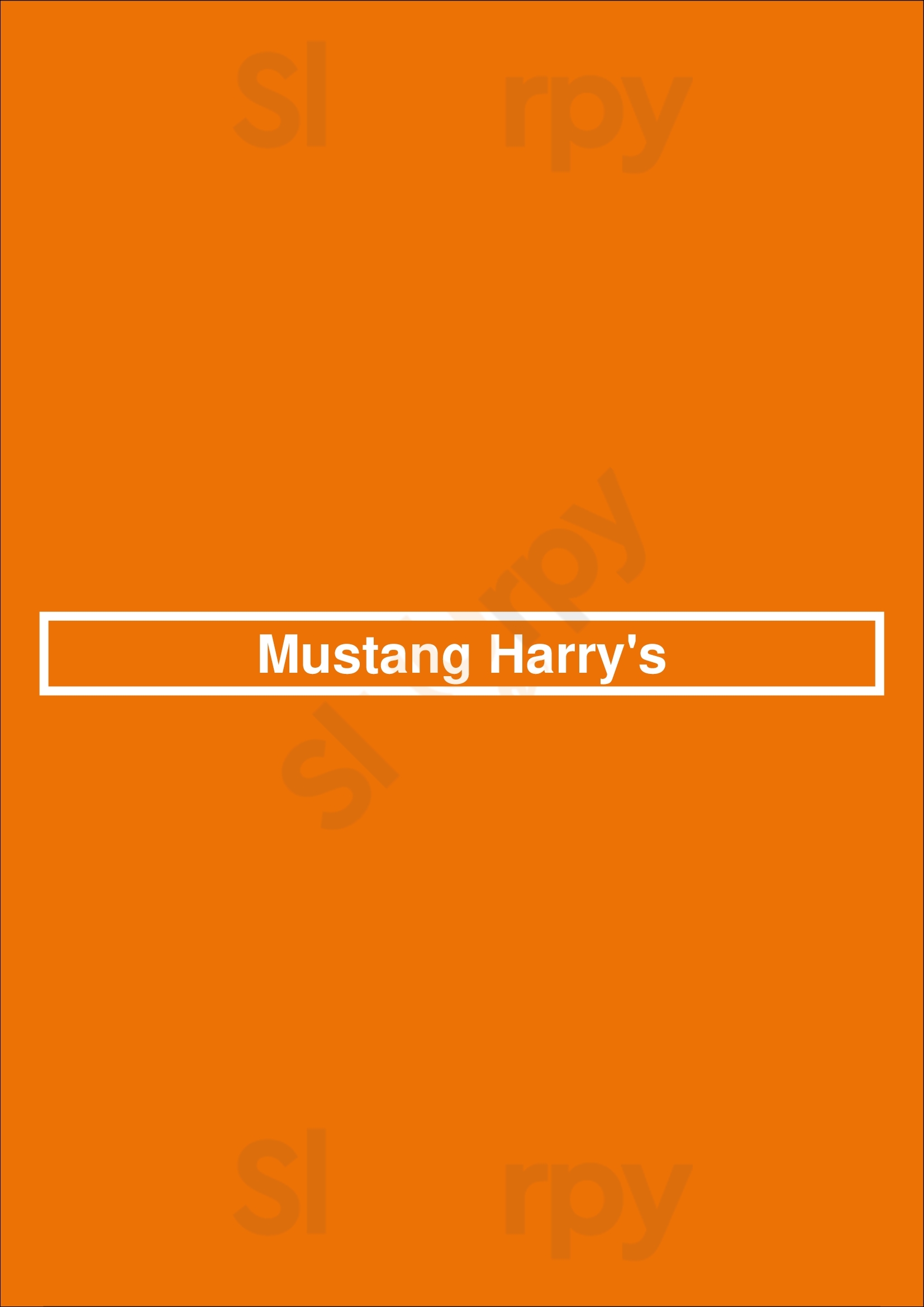 Mustang Harry's New York City Menu - 1