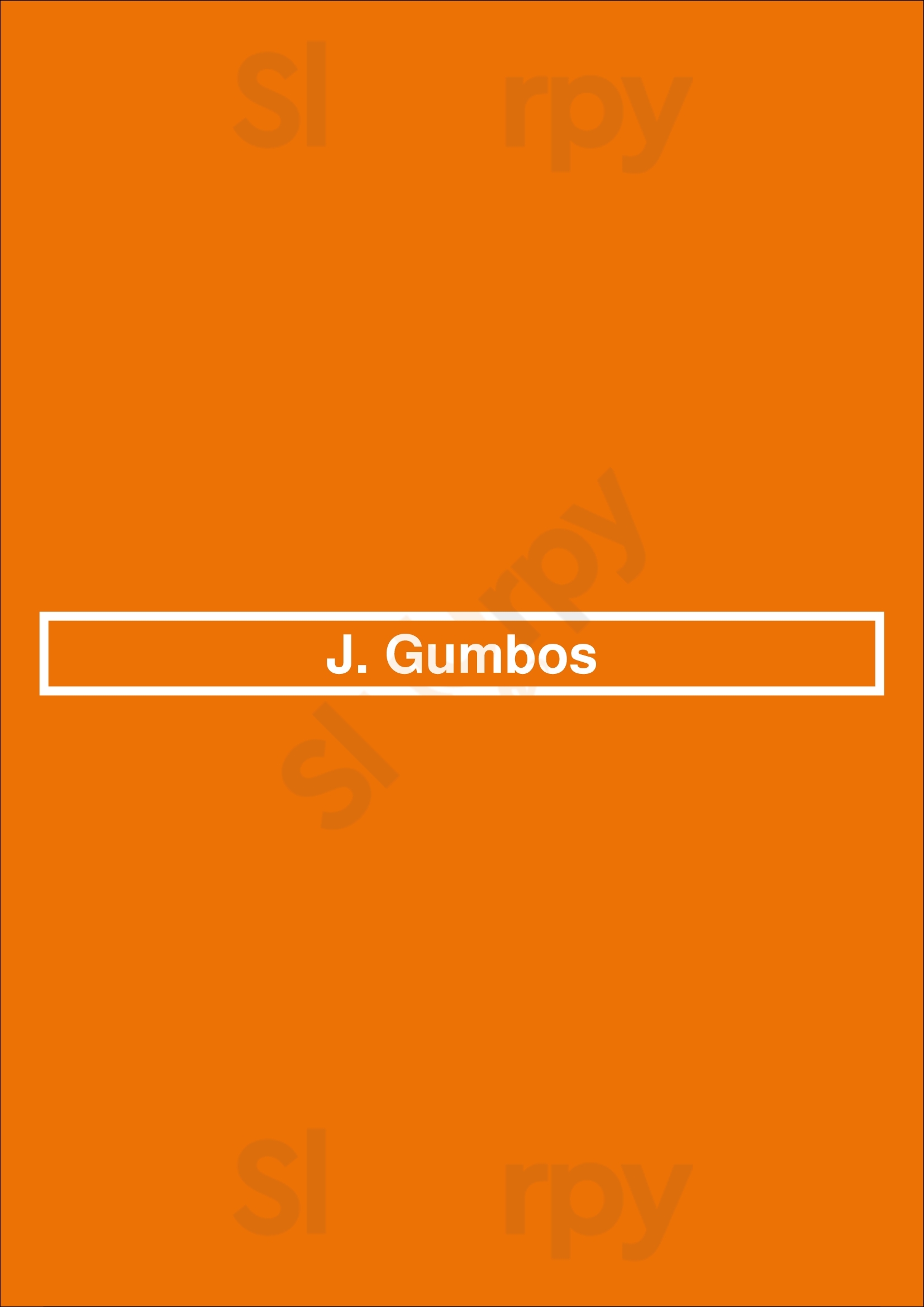 J. Gumbo's Albuquerque Menu - 1