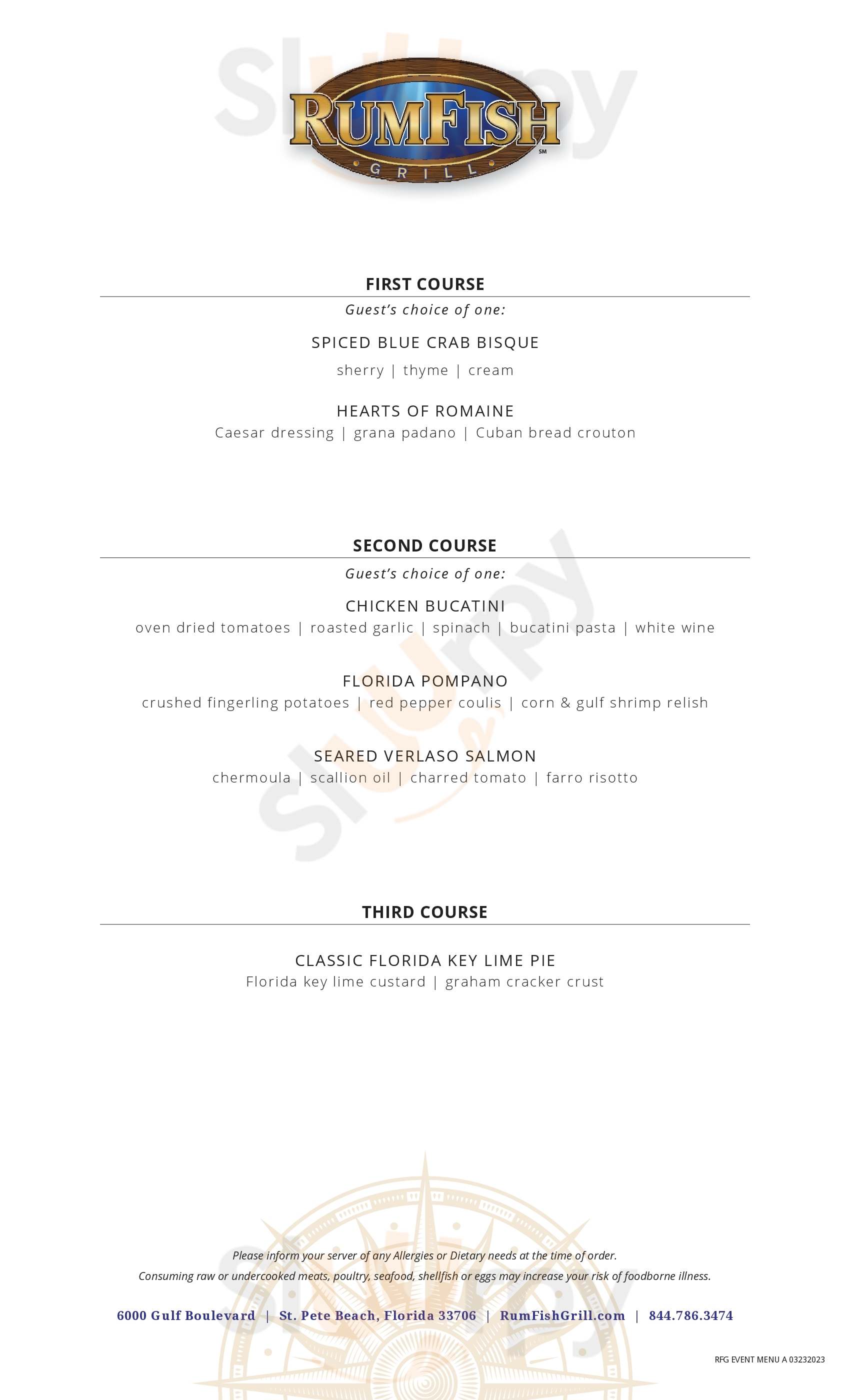 Rum Fish Grill Tampa Menu - 1