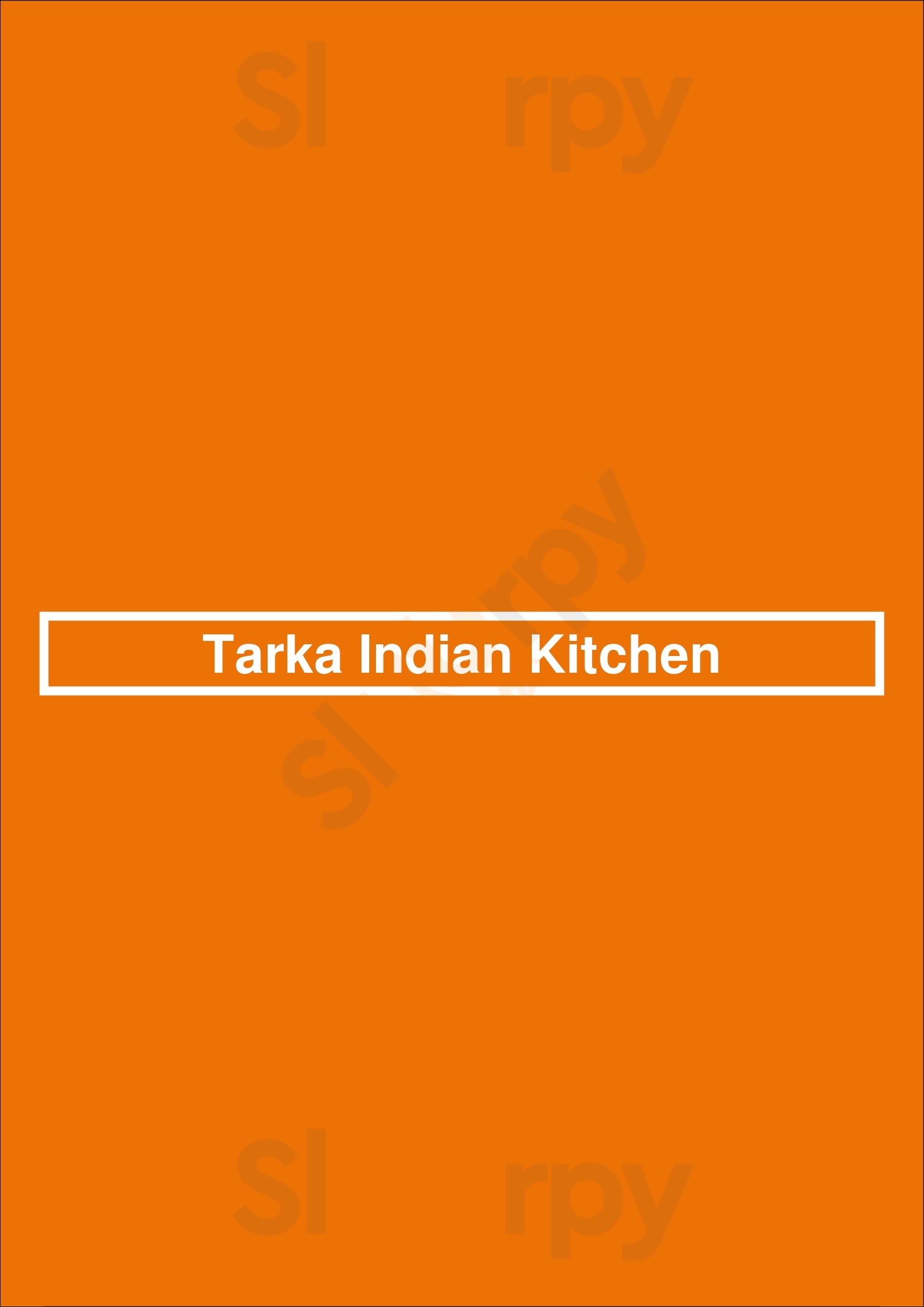 Tarka Indian Kitchen Austin Menu - 1