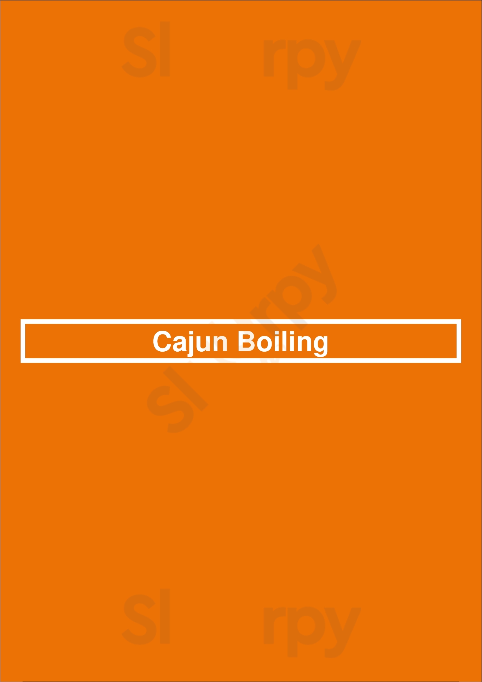 Cajun Boiling Minneapolis Menu - 1