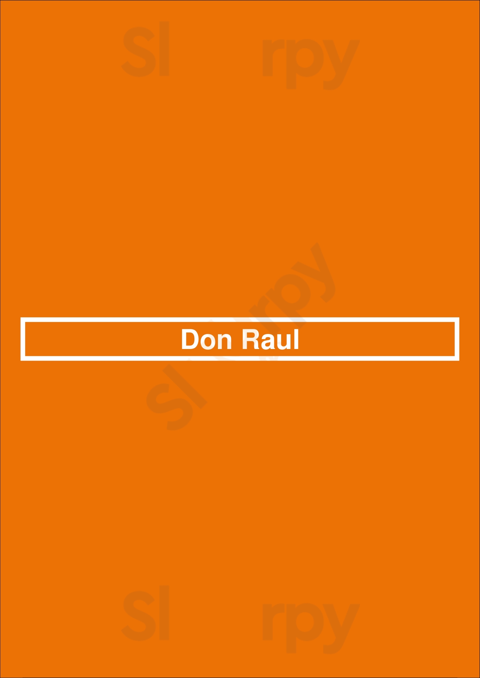 Don Raul Minneapolis Menu - 1