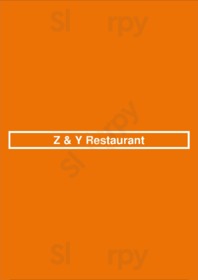 Z & Y Restaurant menu
