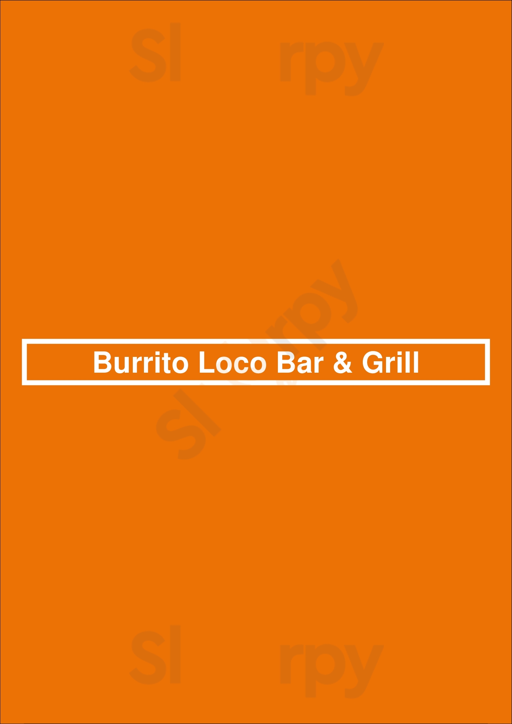 Burrito Loco Bar & Grill Minneapolis Menu - 1