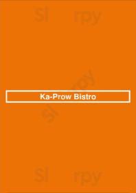 Ka Prow Thai And Sushi Bistro menu