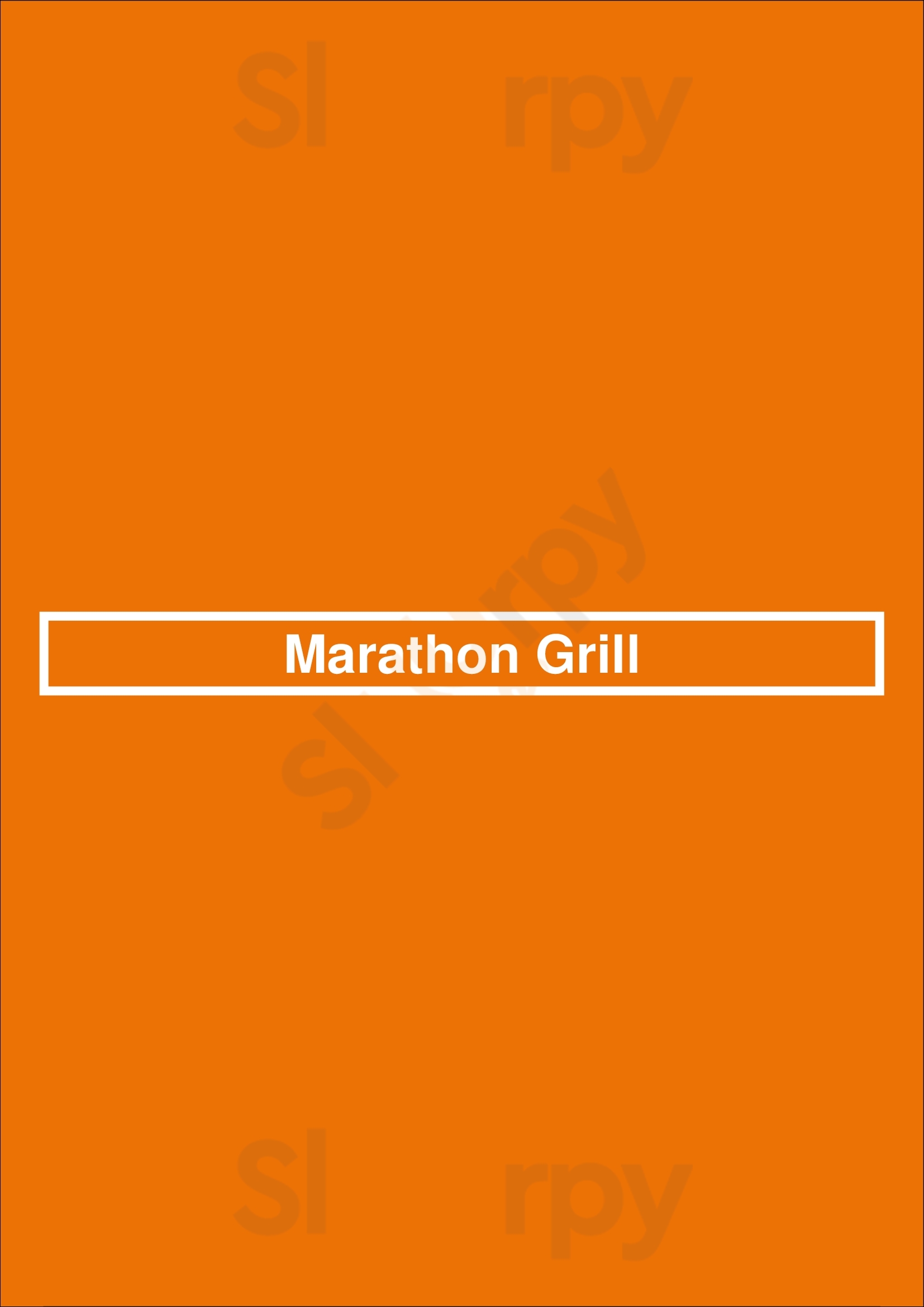 Marathon Grill Philadelphia Menu - 1