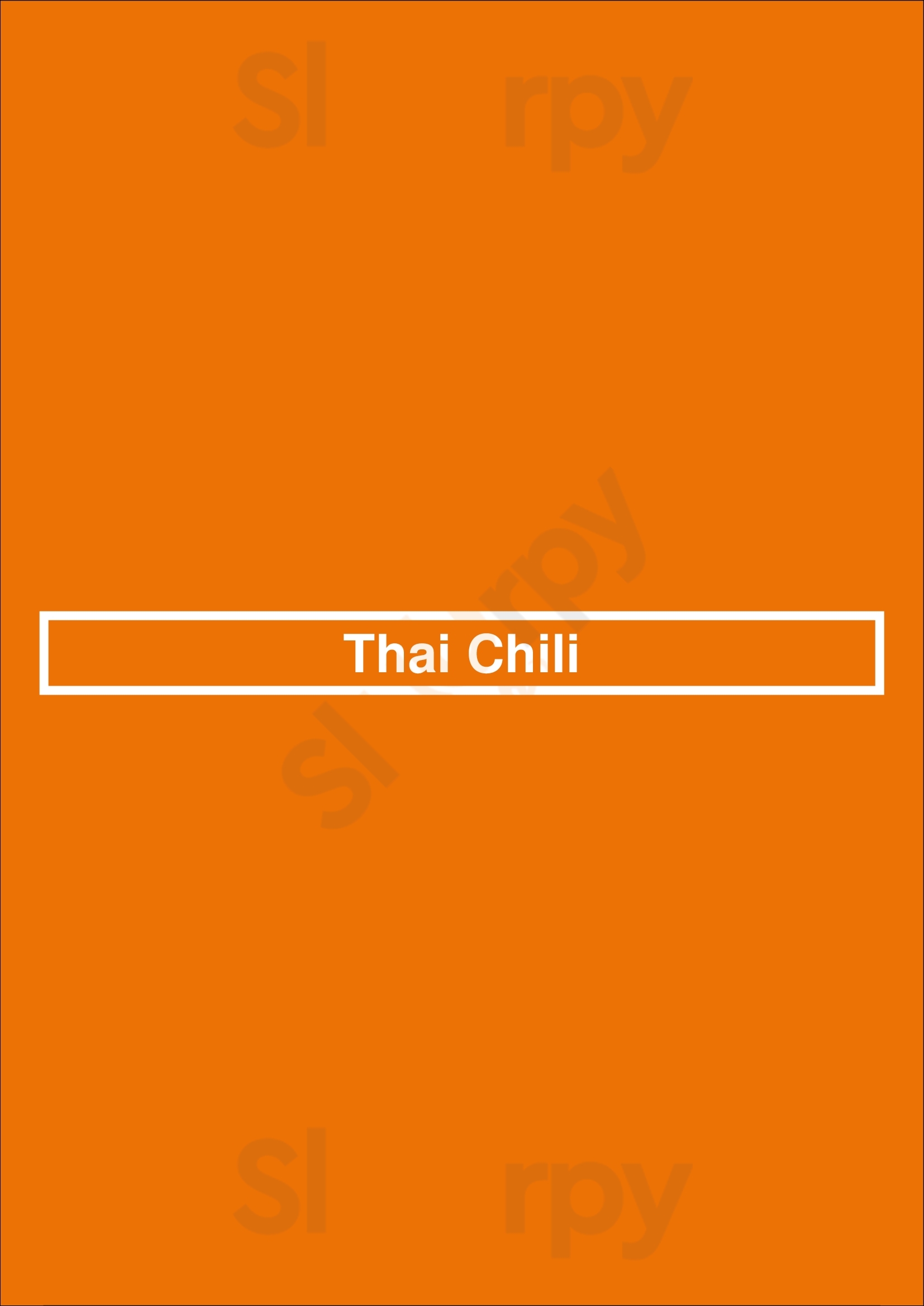 Thai Chili Atlanta Menu - 1