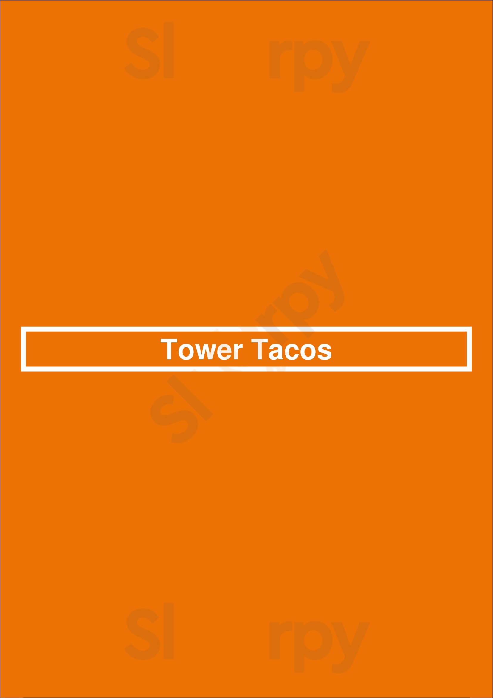Tower Tacos Saint Louis Menu - 1