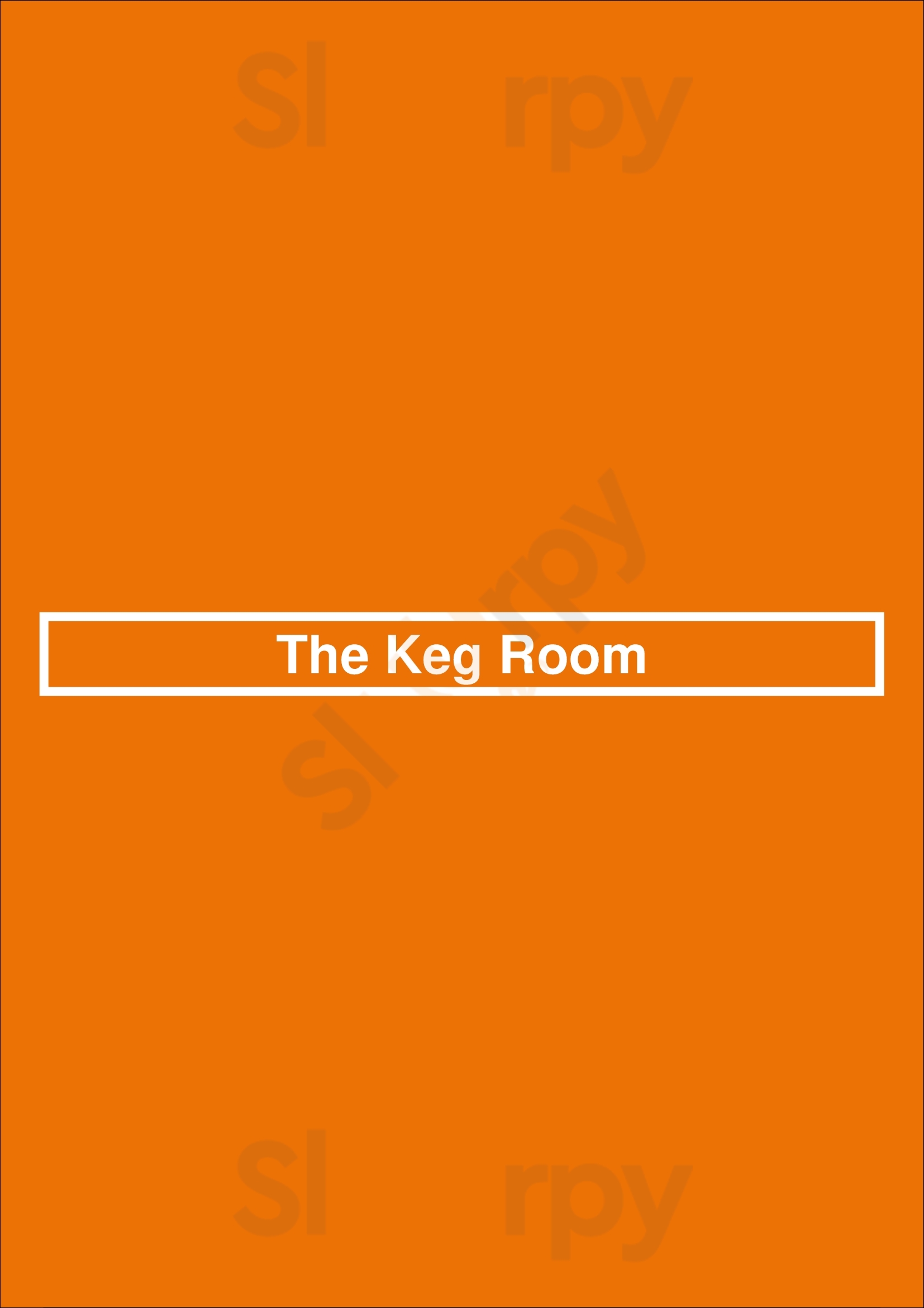 The Keg Room New York City Menu - 1