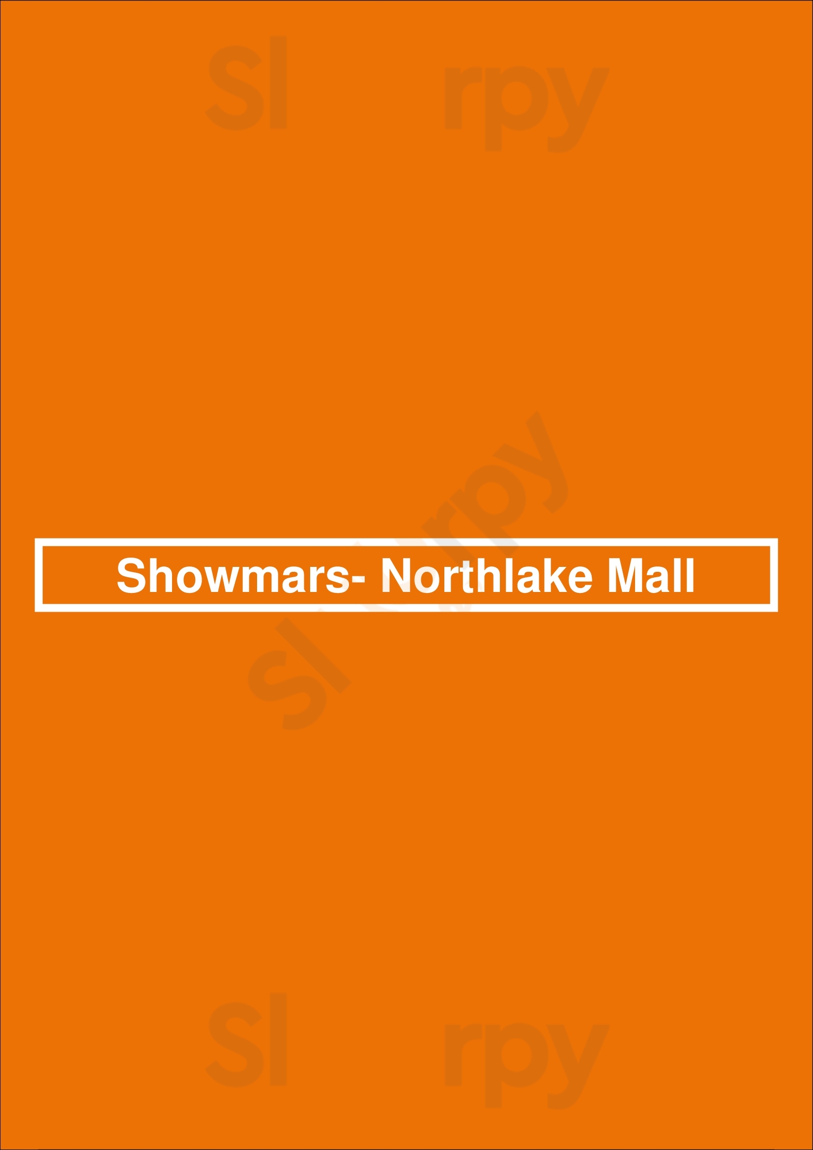 Showmars Northlake Mall Charlotte Menu - 1
