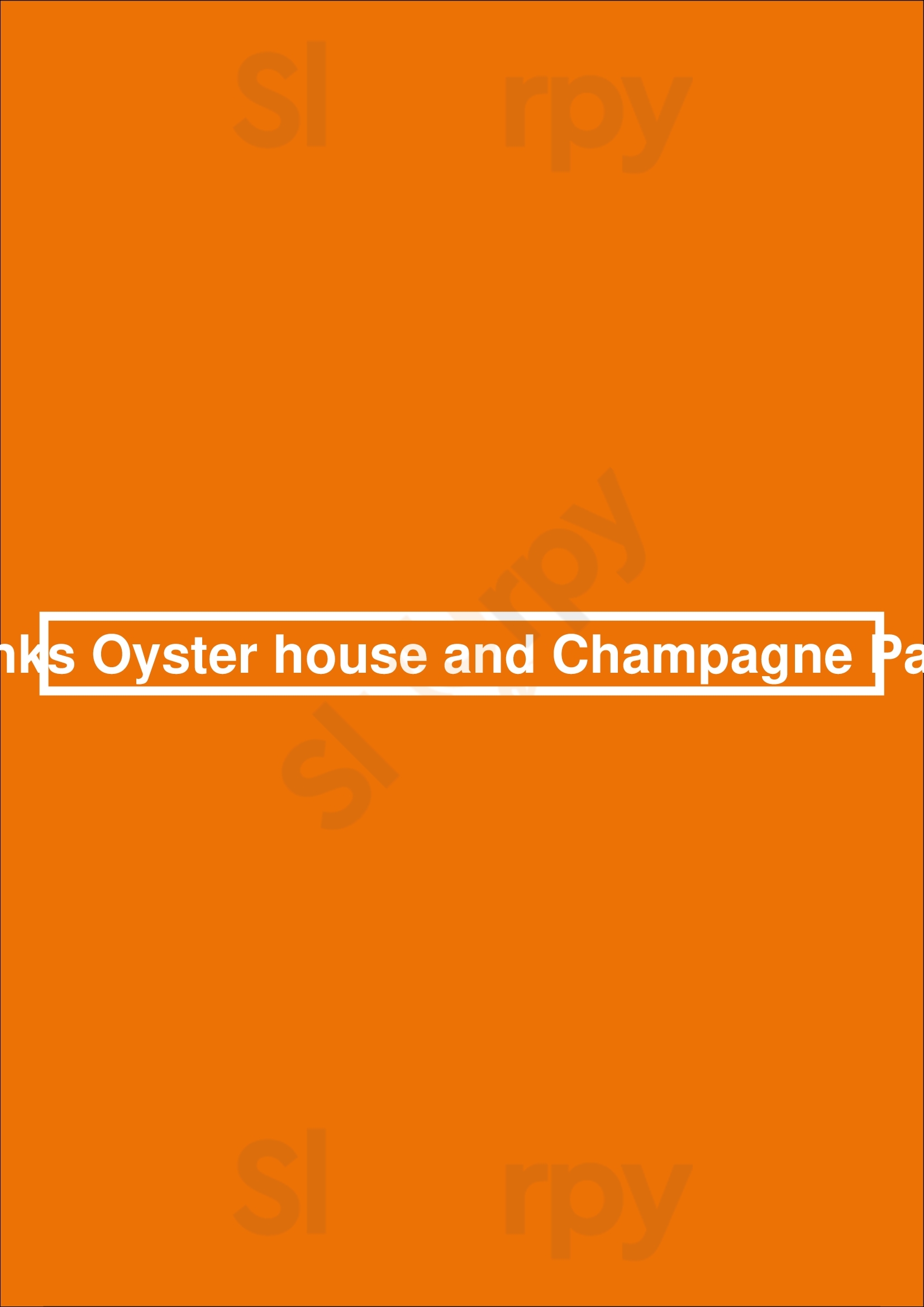 Franks Oyster House And Champagne Parlor Seattle Menu - 1