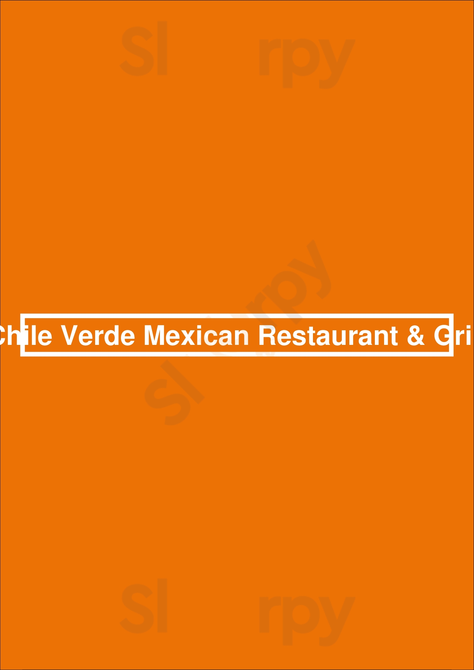Main Menu - Chile Verde Mexican Restaurant & Grill