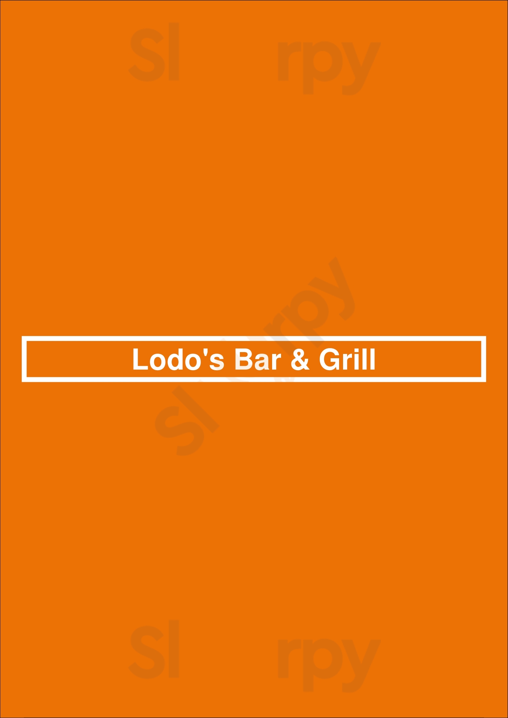 Lodo's Bar & Grill Denver Menu - 1