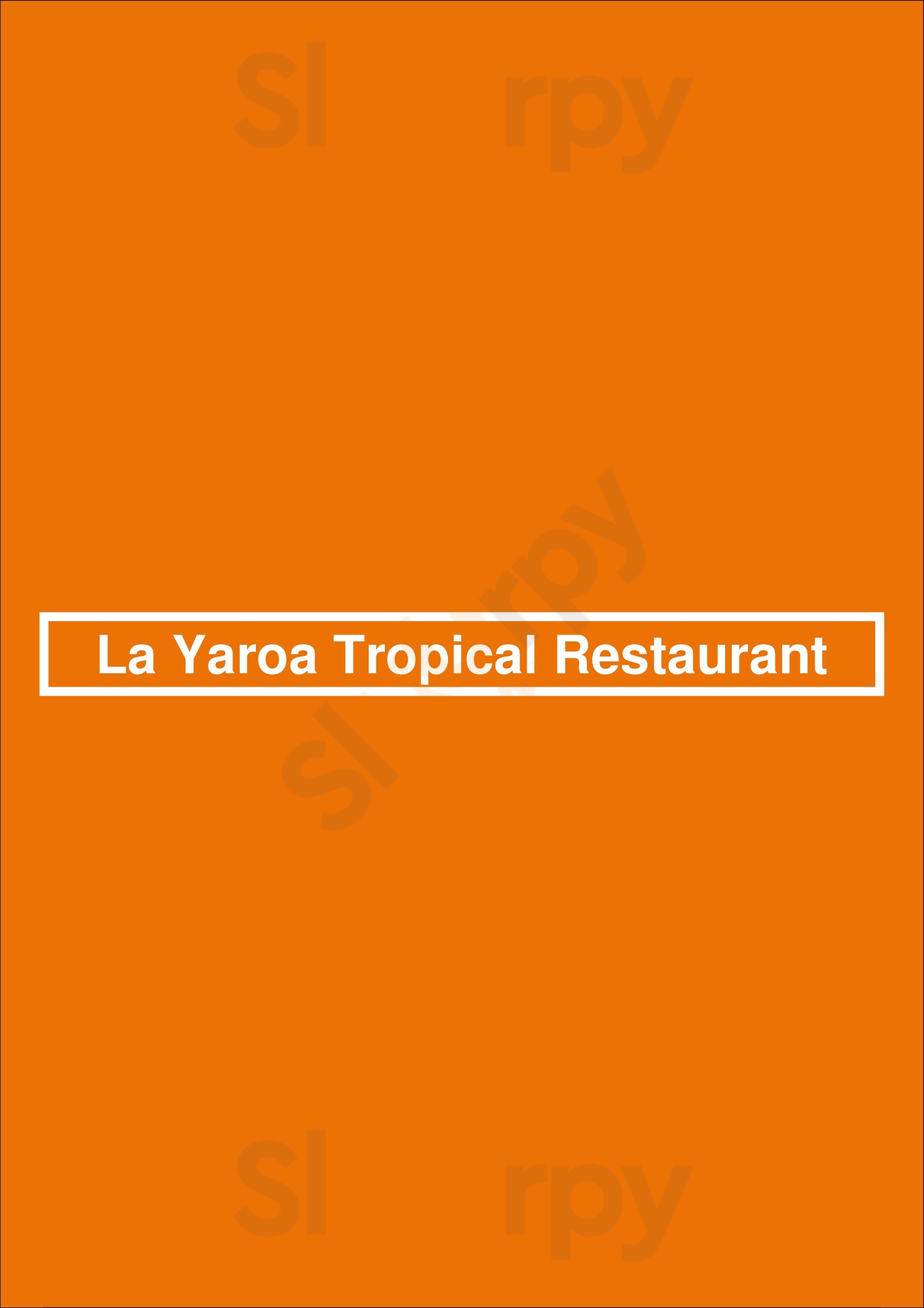 La Yaroa Tropical Restaurant Virginia Beach Menu - 1