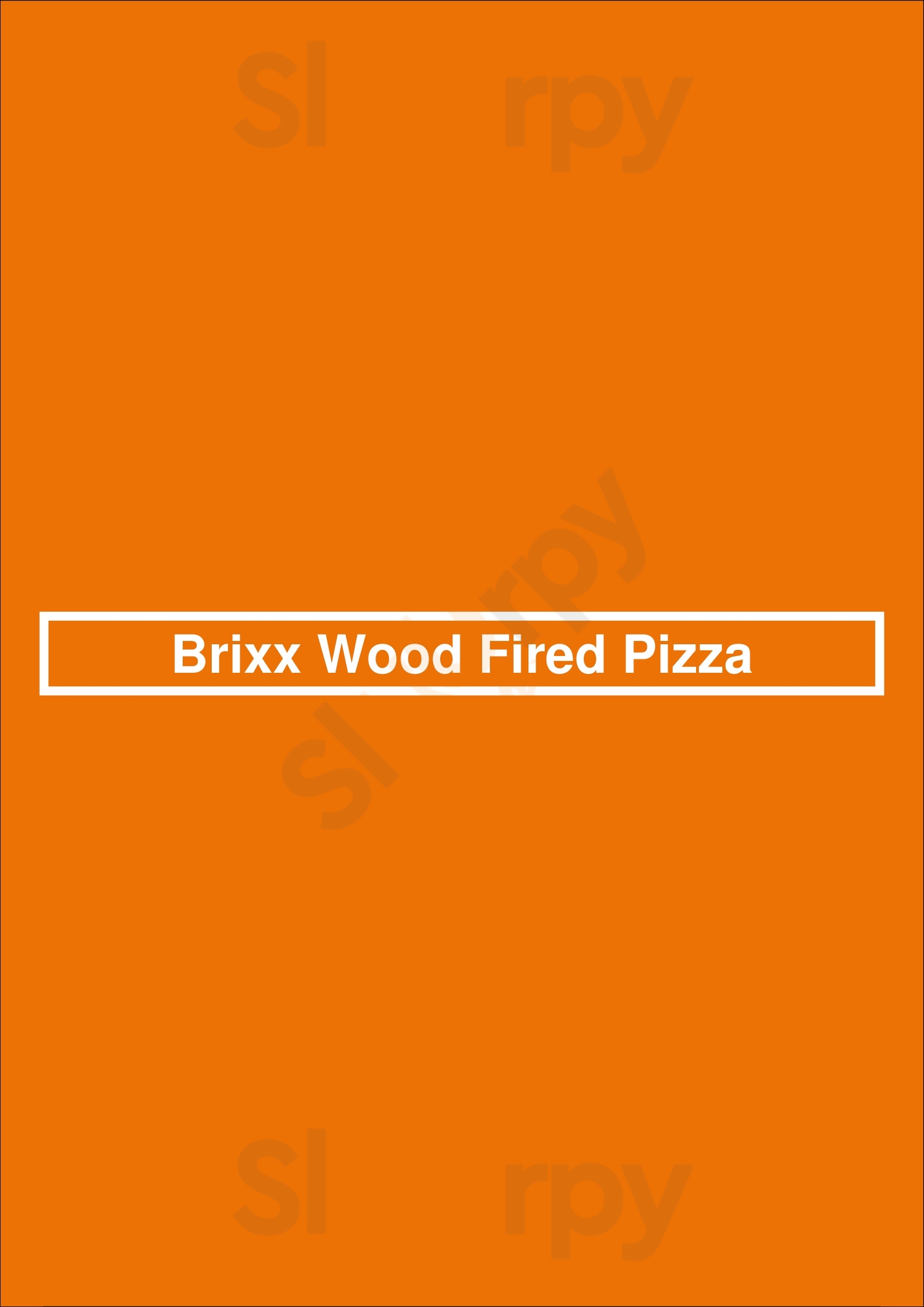 Main Menu - Brixx Wood Fired Pizza