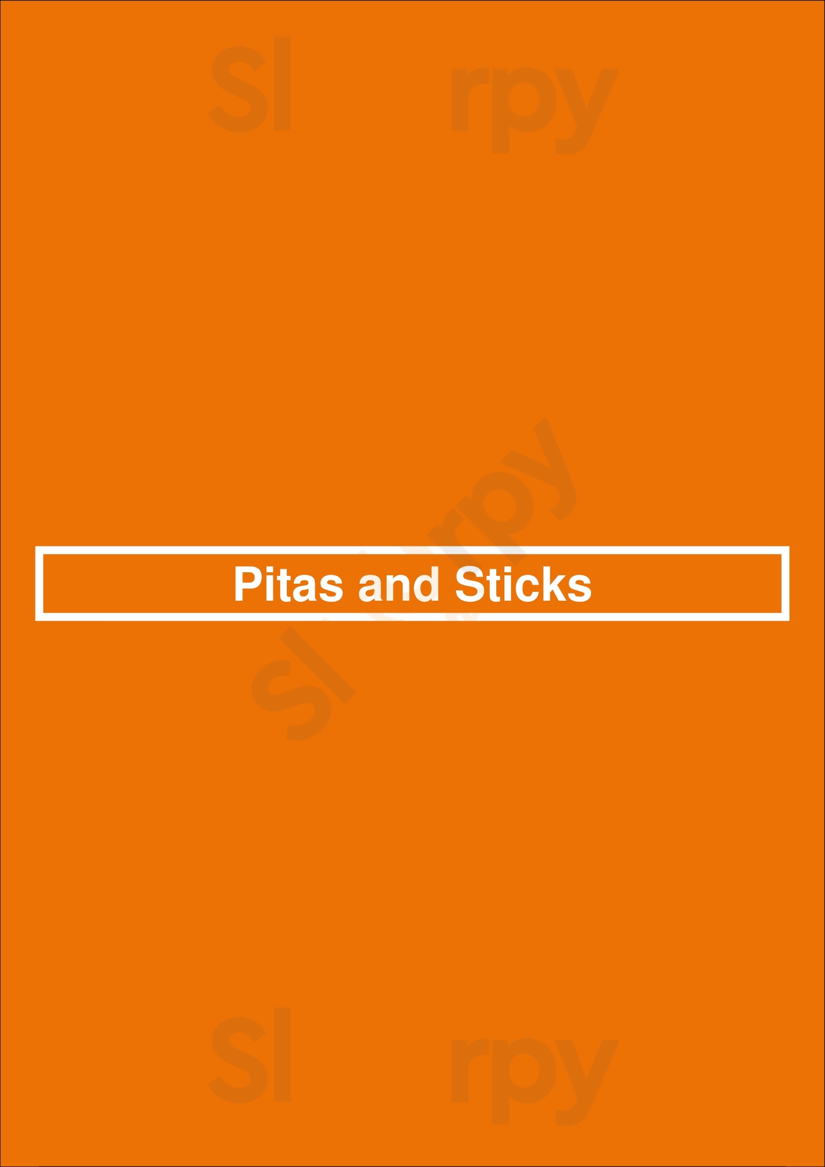 Main Menu - Pitas And Sticks