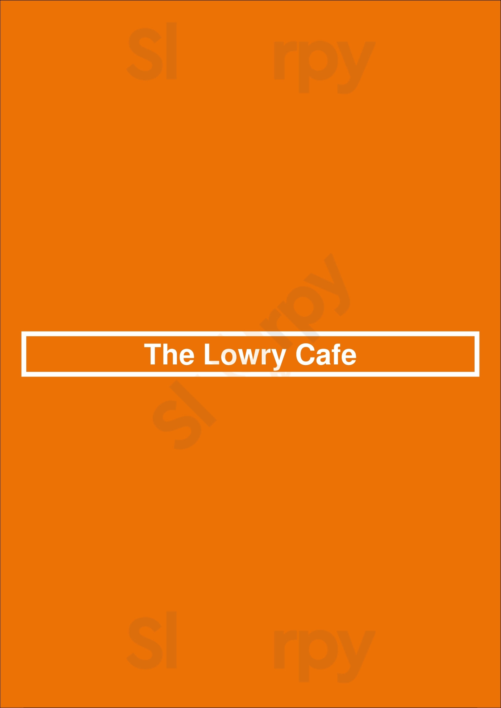 The Lowry Cafe Minneapolis Menu - 1