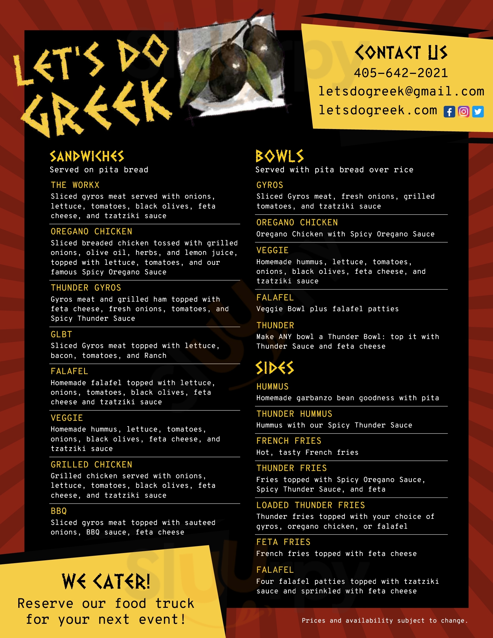 Dimitris Peacock Greek Restaurant Oklahoma City Menu - 1