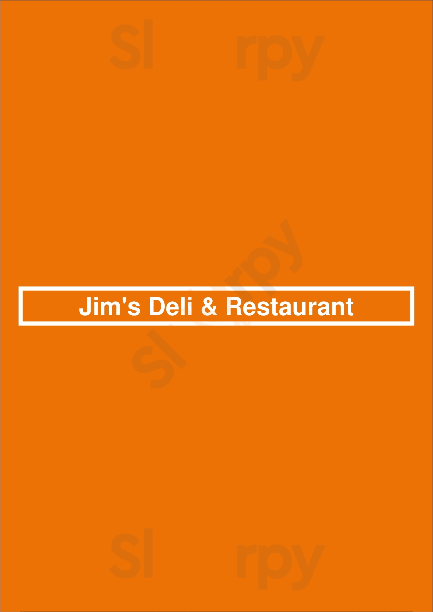 Jim's Deli & Restaurant Boston Menu - 1