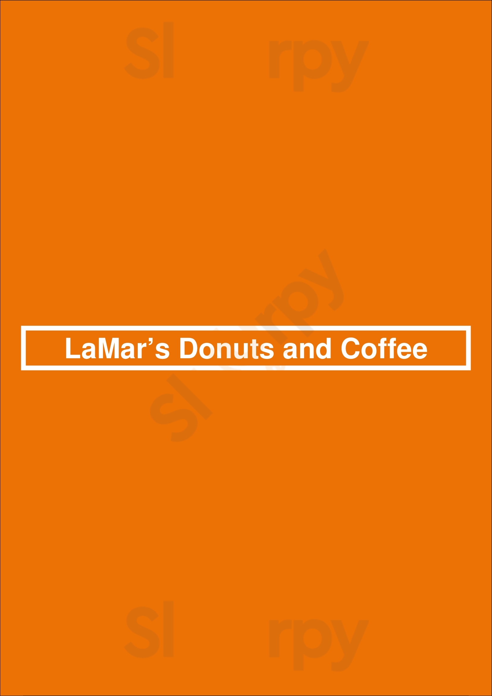 Lamar’s Donuts And Coffee Denver Menu - 1