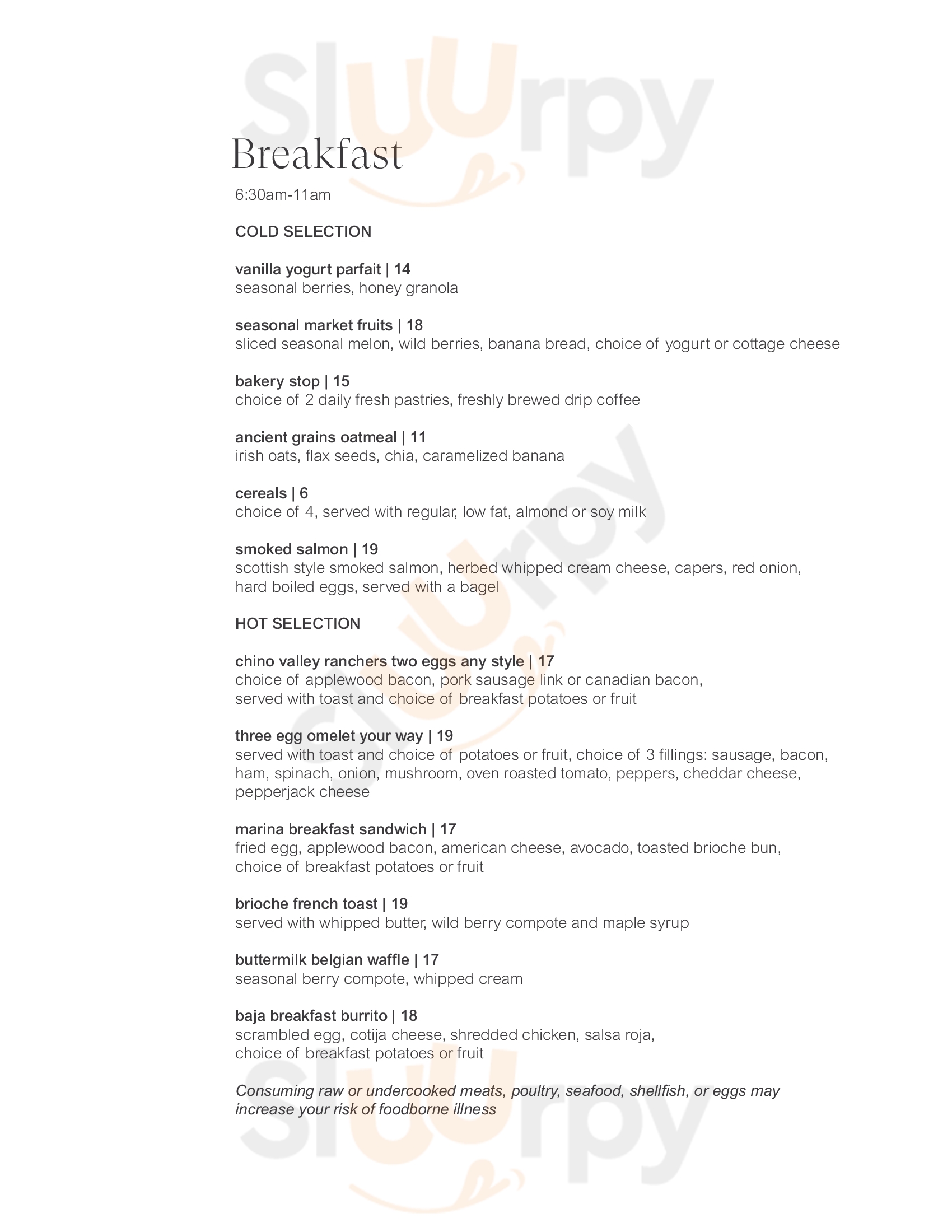 Main Menu - Quinn's Ale House