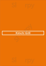 Kimchi Grill menu