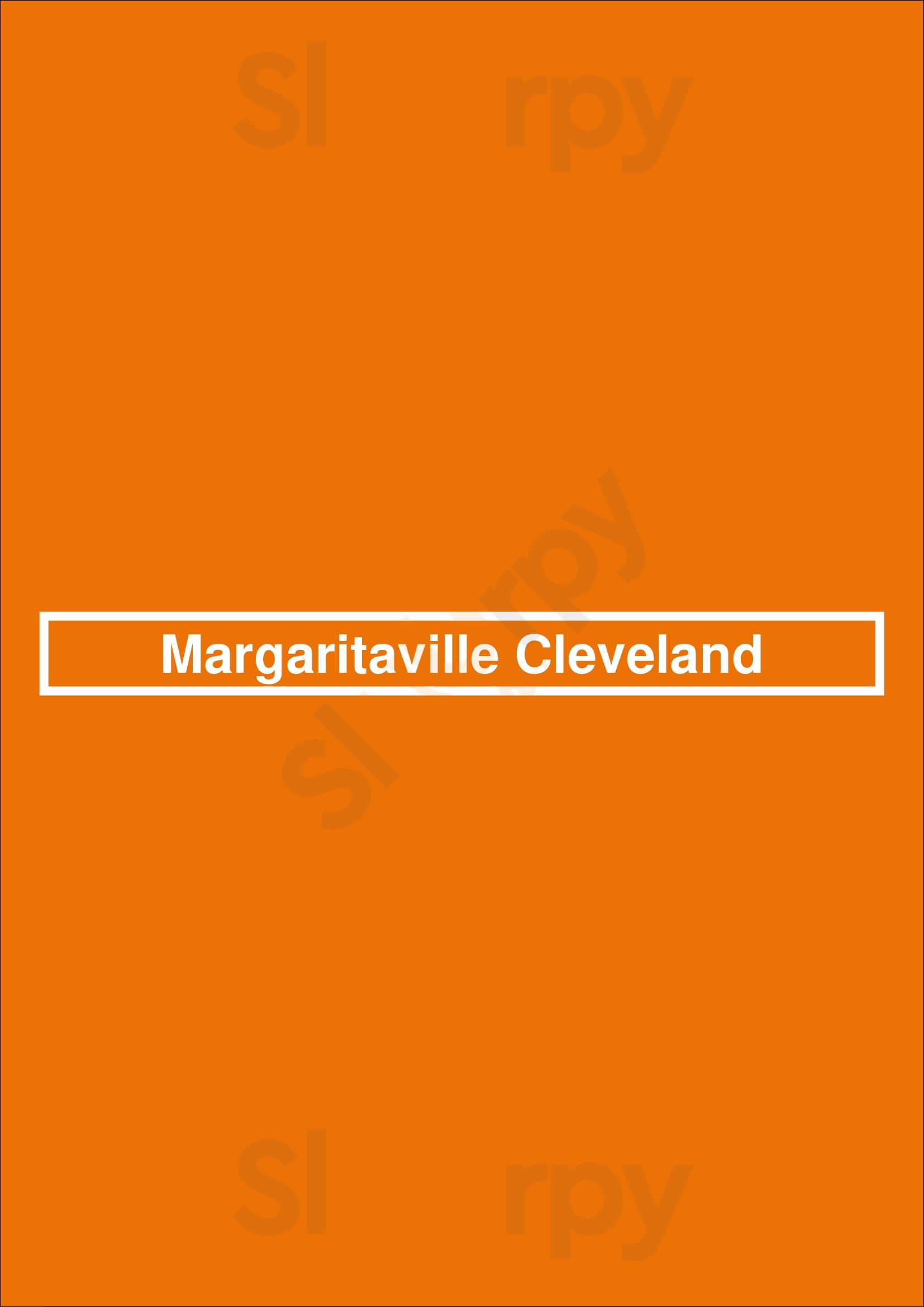 Margaritaville - Cleveland Cleveland Menu - 1