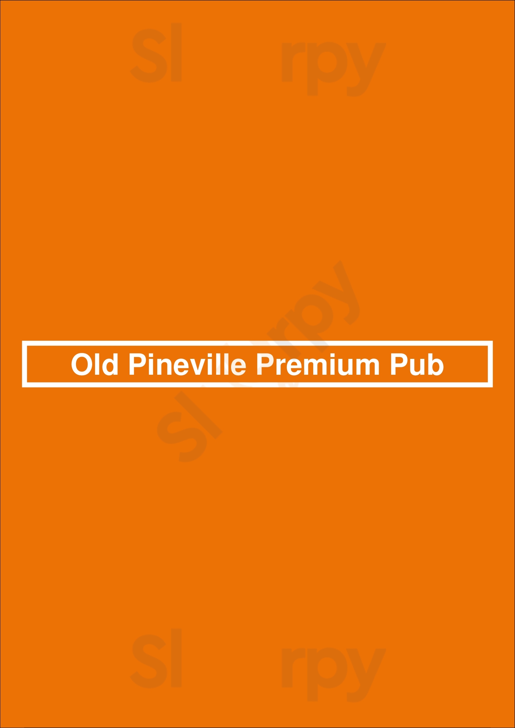 Old Pineville Premium Pub Charlotte Menu - 1