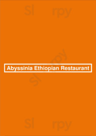 Abyssinia Ethiopian Restaurant menu