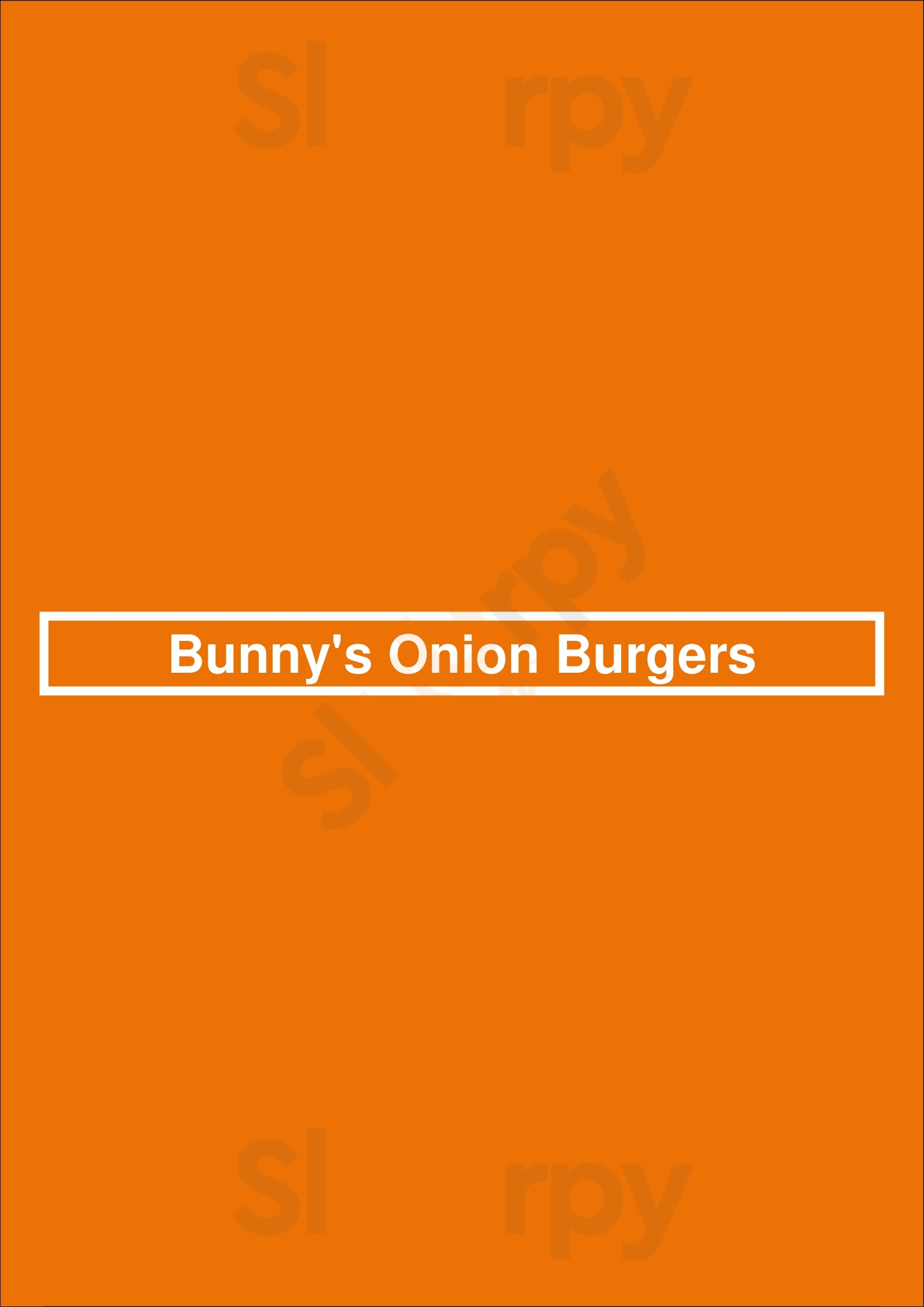 Bunny's Onion Burgers Oklahoma City Menu - 1