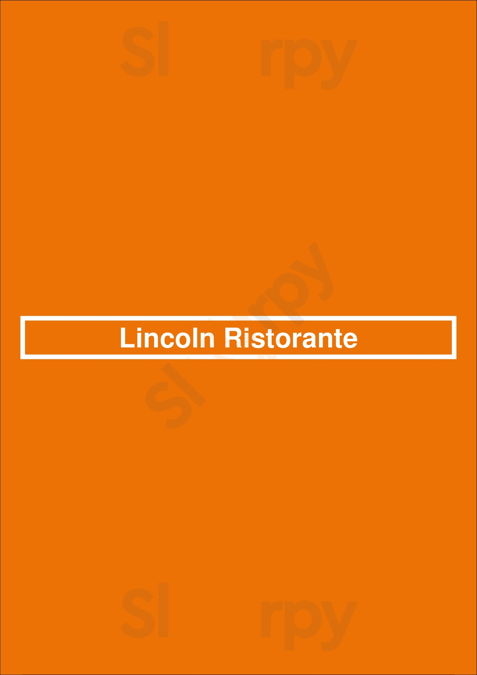 Lincoln Ristorante New York City Menu - 1