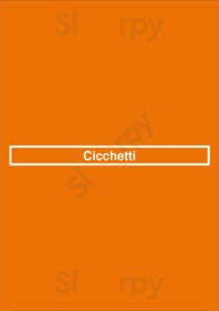 Cicchetti menu