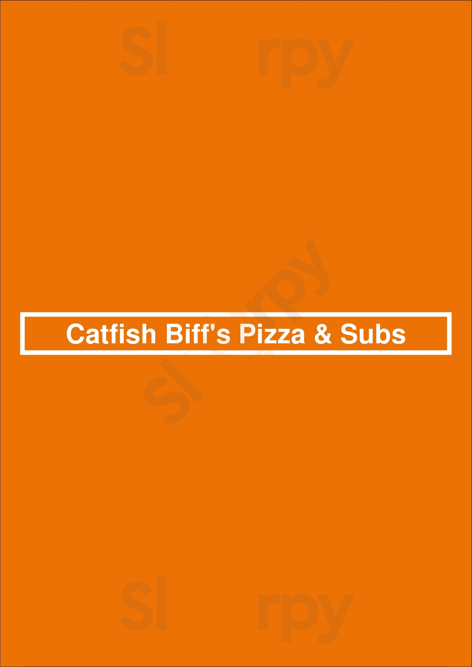 Main Menu - Catfish Biff's Pizza & Subs