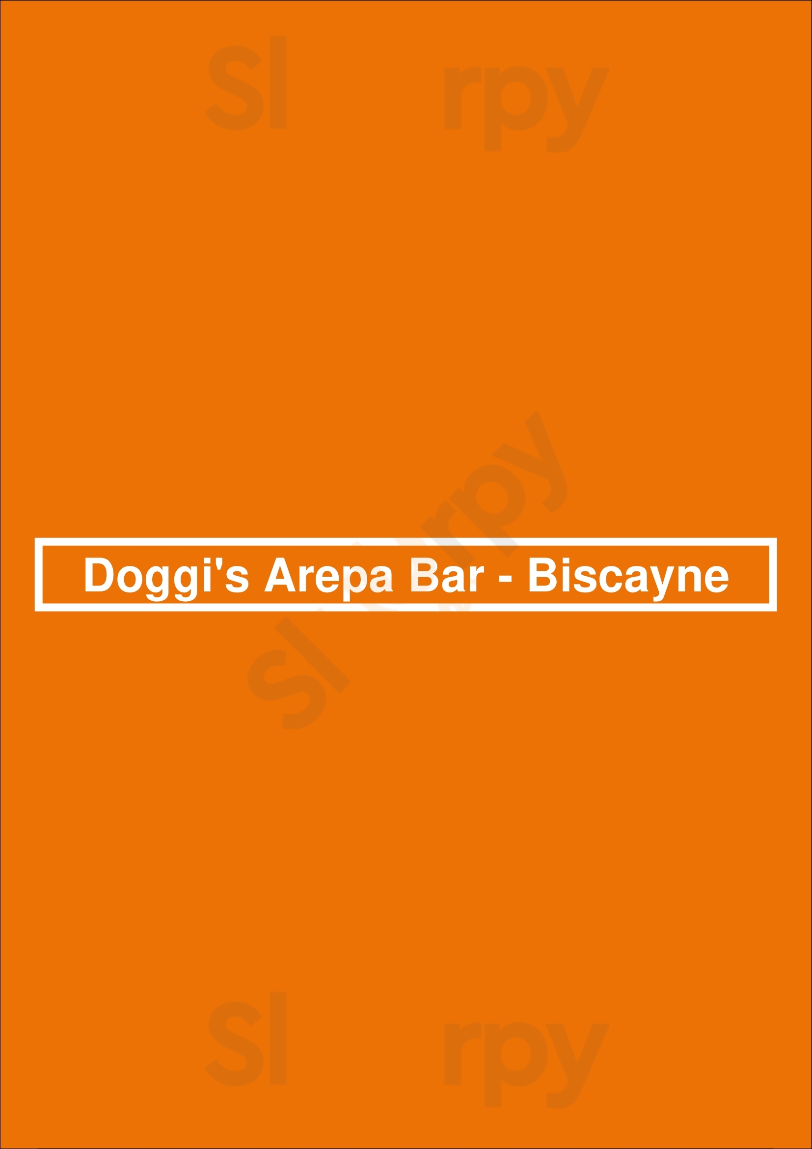 Doggi's Arepa Bar - Biscayne Miami Menu - 1