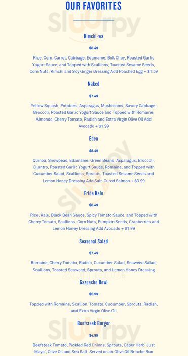 Beefsteak Washington DC Menu - 1