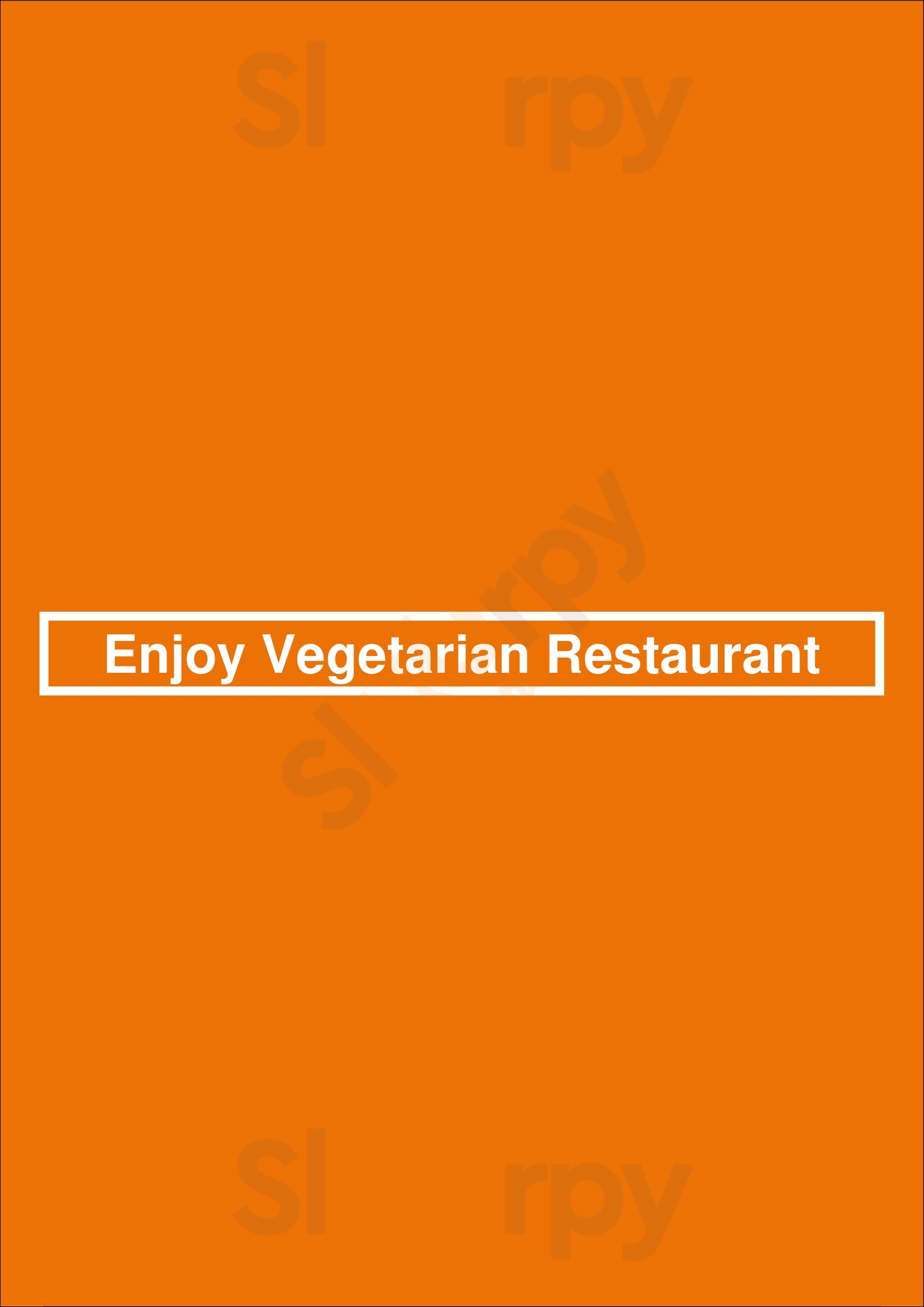 Enjoy Vegetarian Restaurant San Francisco Menu - 1