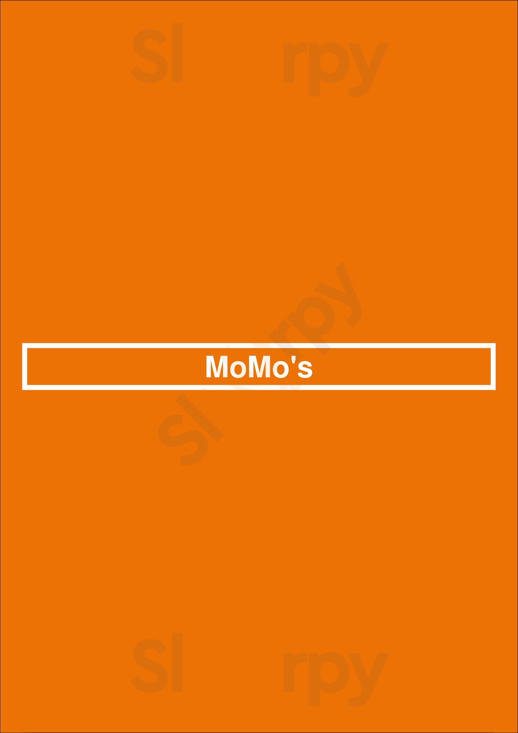 Momo's Dallas Menu - 1
