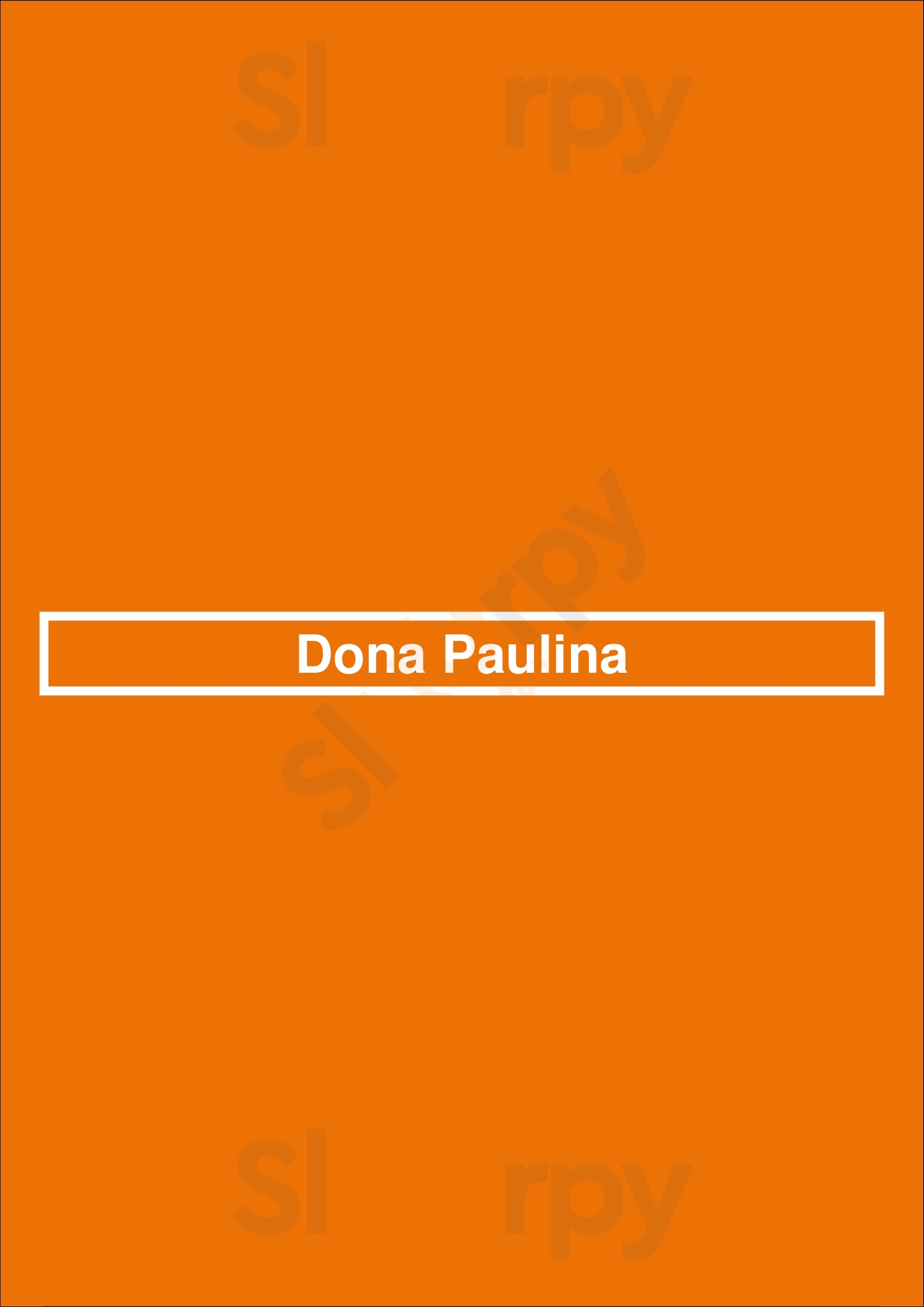 Dona Paulina Miami Menu - 1