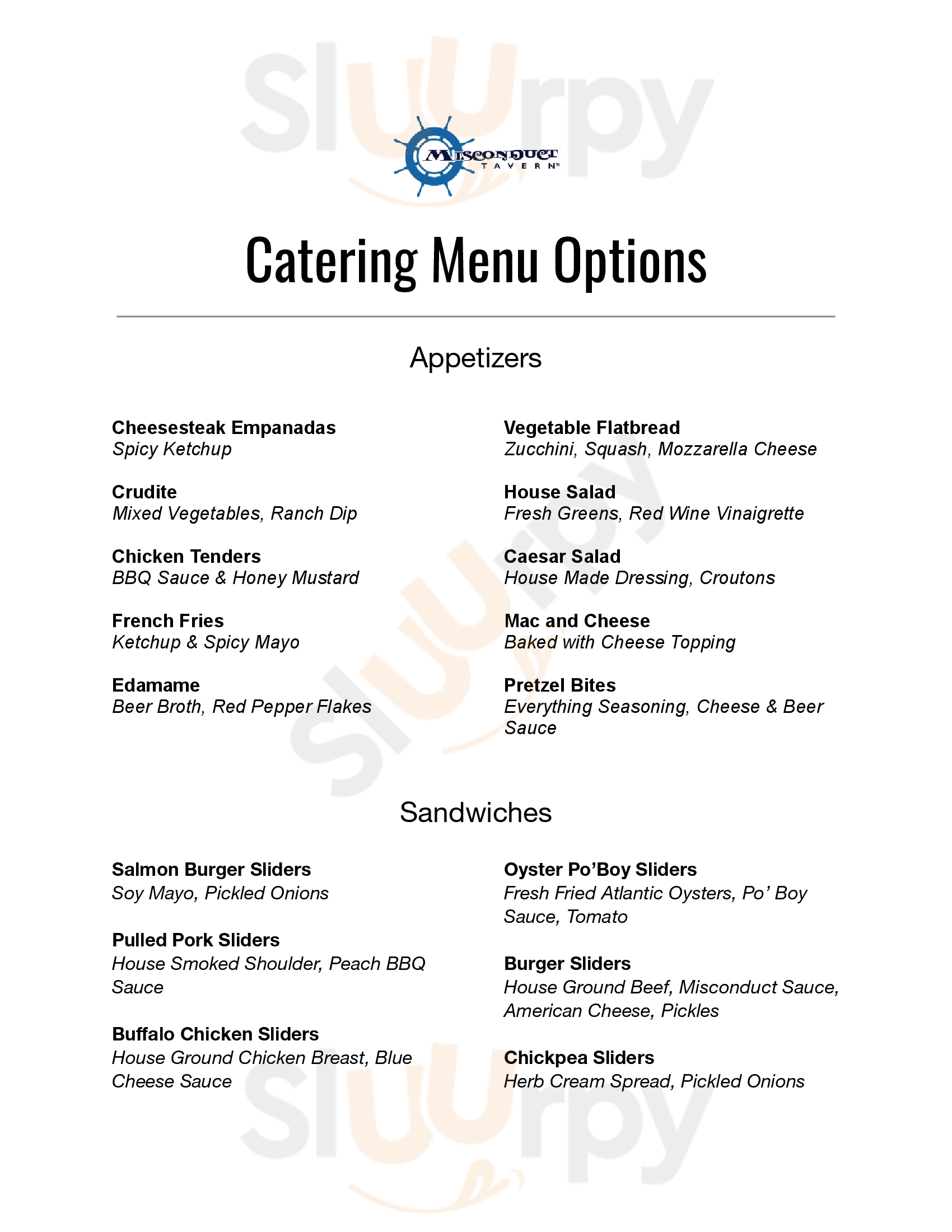 Main Menu - Misconduct Tavern