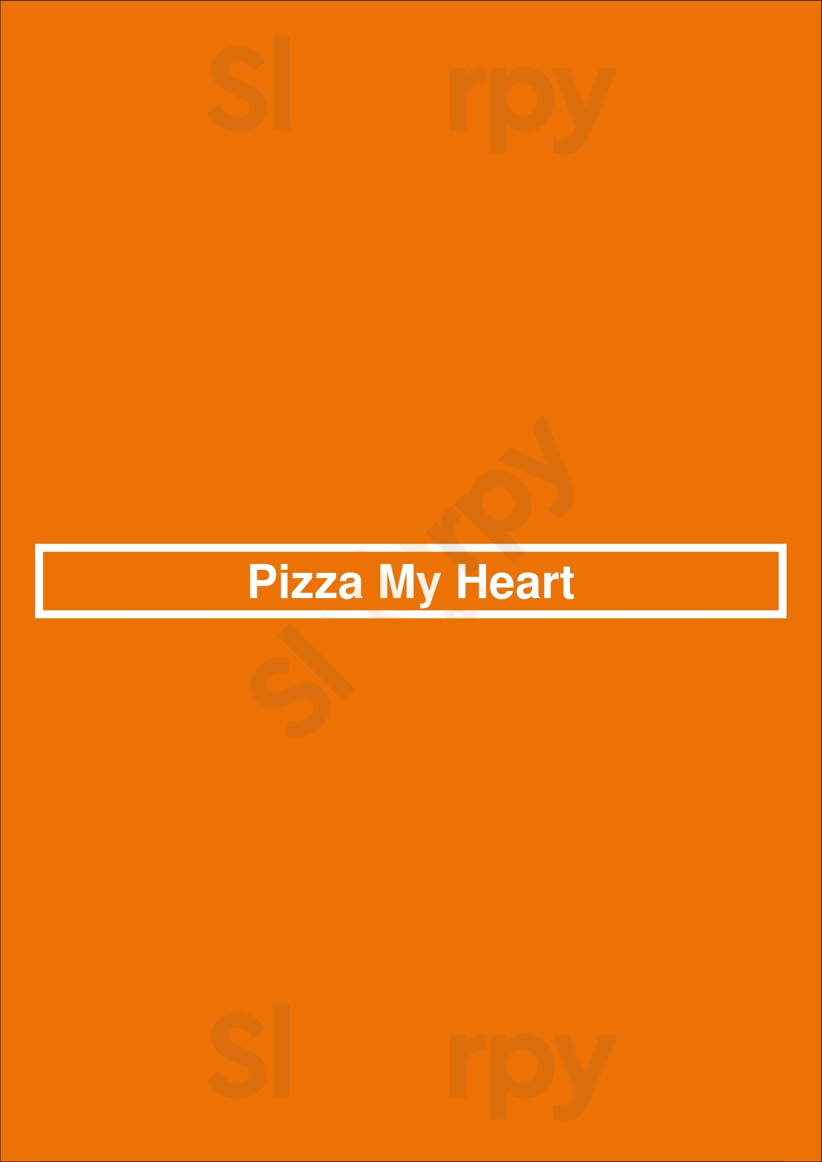 Main Menu - Pizza My Heart